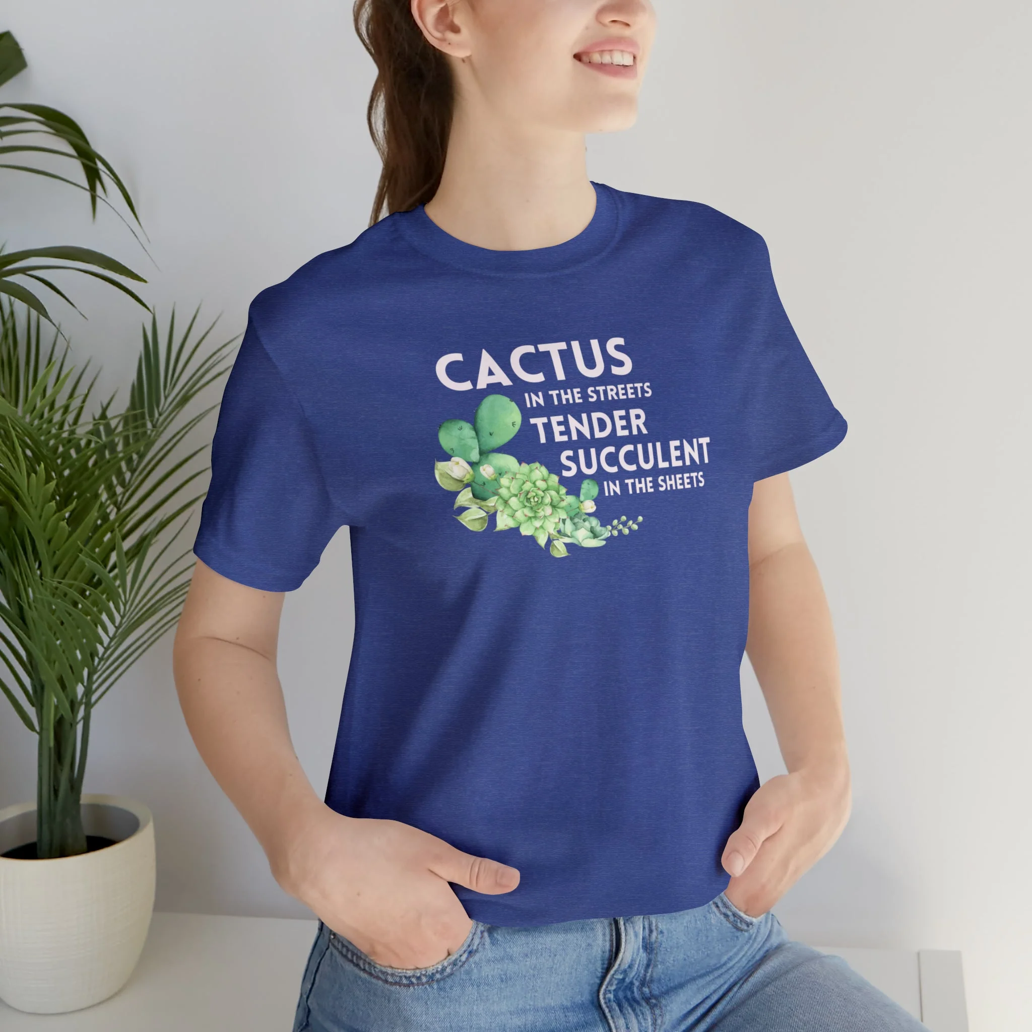 Cactus in the Streets Tender Succulent in the Street Jersey Short Sleeve Tee [Multiple Color Options] - Image 6