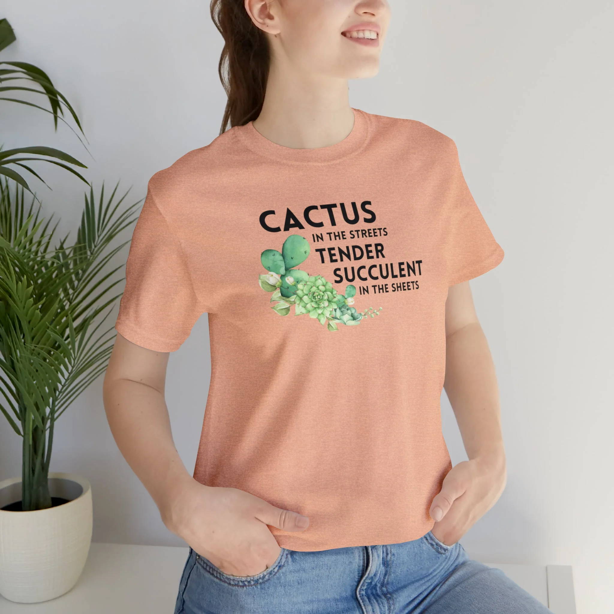 Cactus in the Streets Tender Succulent in the Street Jersey Short Sleeve Tee [Multiple Color Options] - Image 8