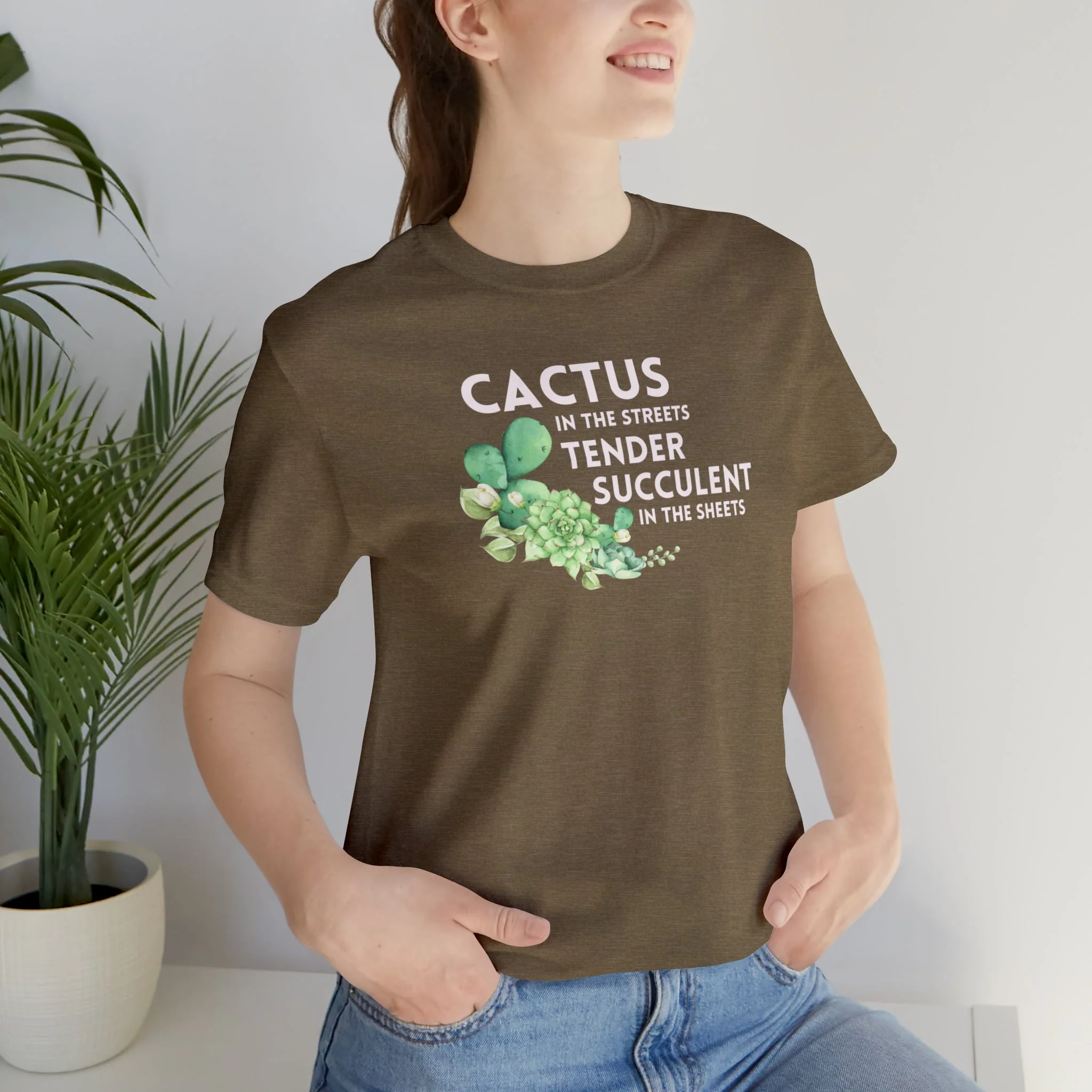 Cactus in the Streets Tender Succulent in the Street Jersey Short Sleeve Tee [Multiple Color Options] - Image 9