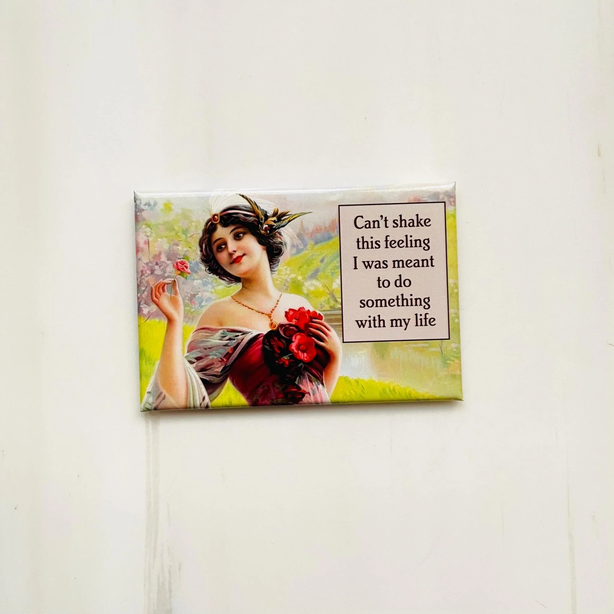 Can't Shake This Feeling I Was Meant To Do Something Rectangular Magnet | Refrigerator Magnetic Surface Decor - Image 2