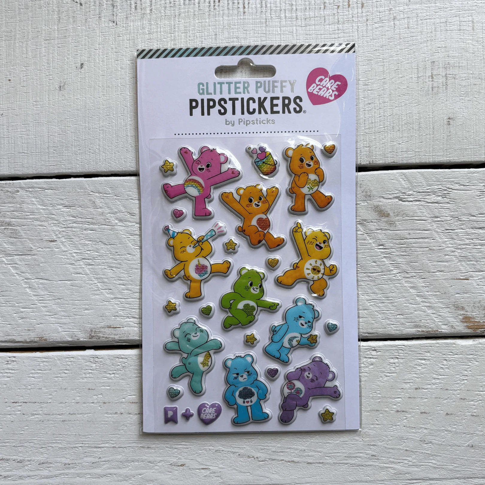 Care Bears Rainbow Friends Glitter Puffy Stickers | Cartoons Retro Decorative Decals | Sticker Lovers Collection - Image 3