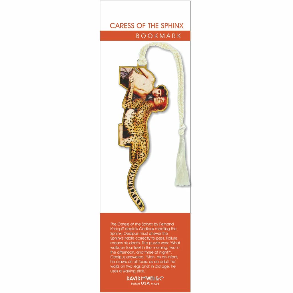 Caress of the Sphinx Fine Art Themed Metal Bookmark - Image 2