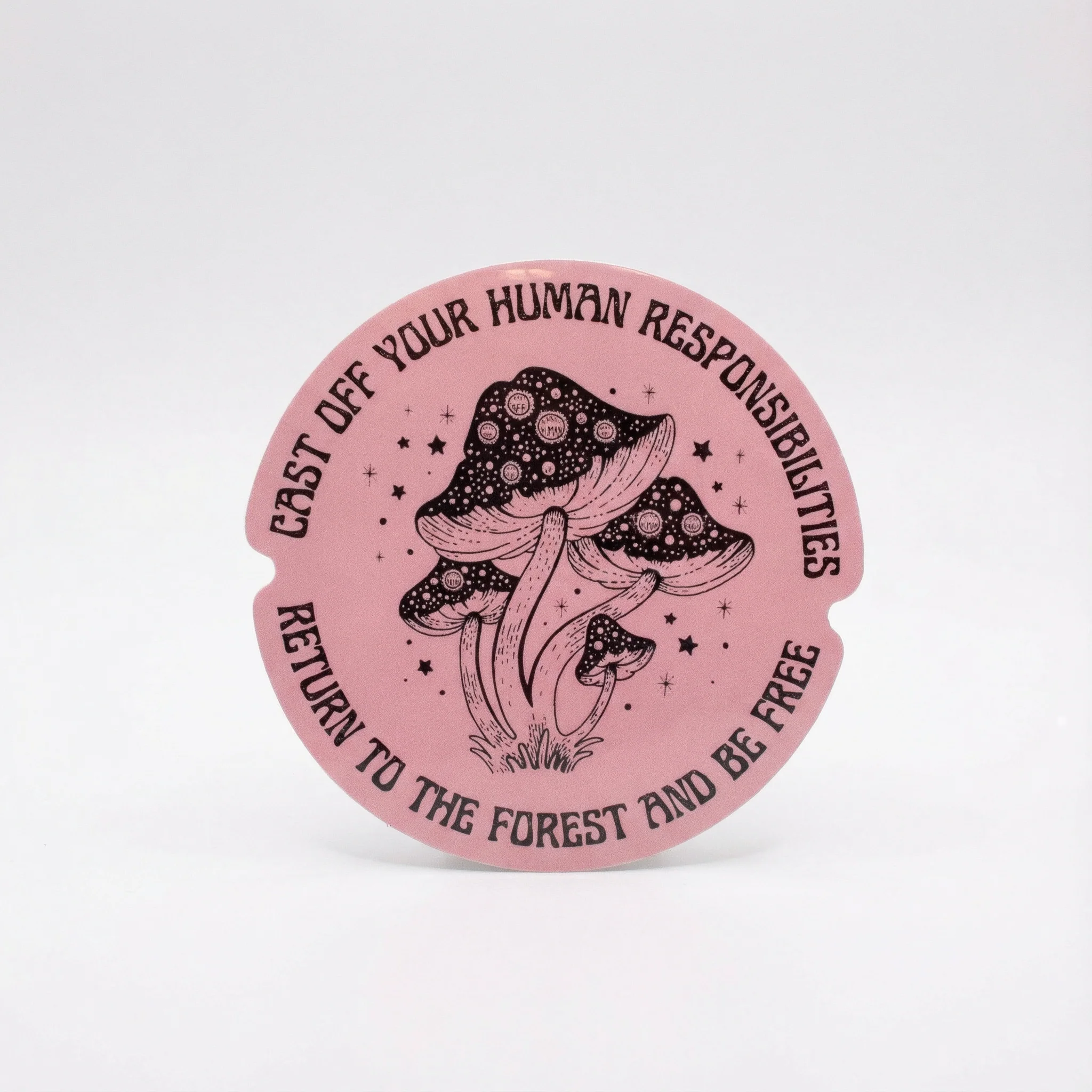Cast Off Your Responsibilities Glossy Die Cut Vinyl Sticker 3in x 3in - Image 2