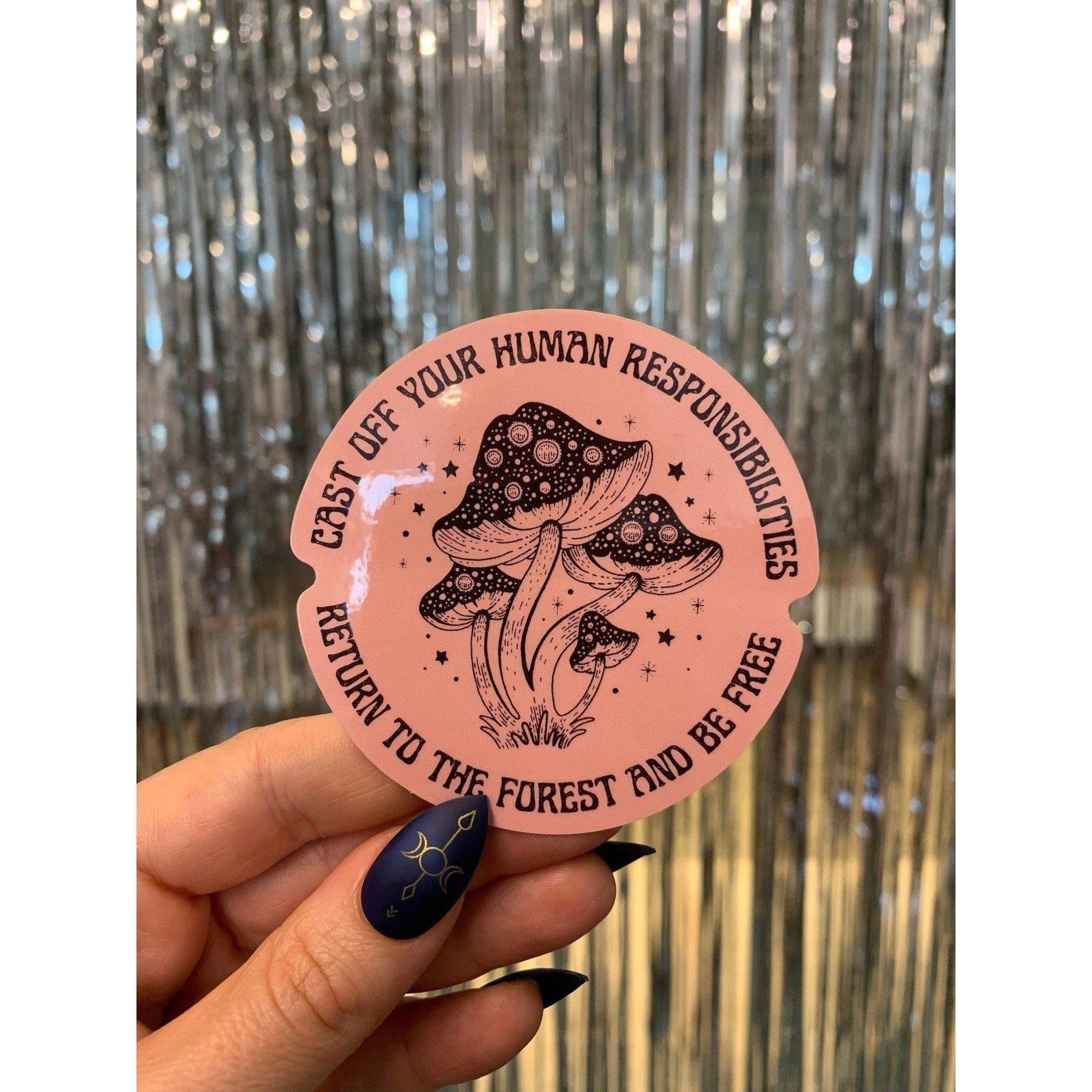Cast Off Your Responsibilities Glossy Die Cut Vinyl Sticker 3in x 3in - Image 6