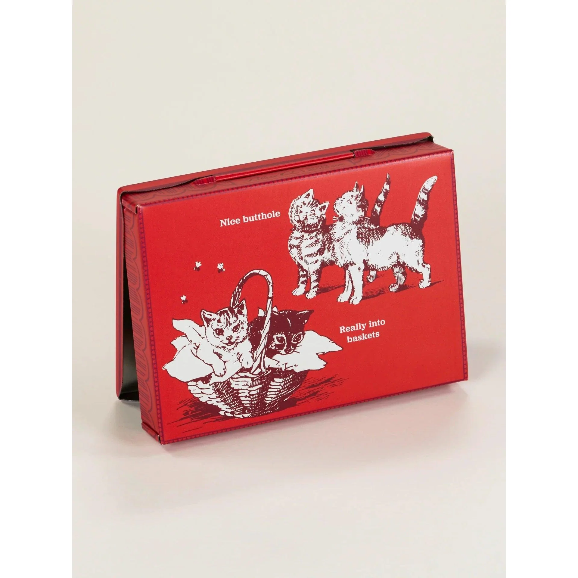 Cat Box Pocket Box | Small Tin Case | 4.25" X 0.75" | BlueQ at GetBullish - Image 3