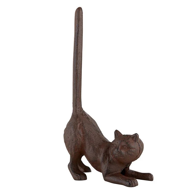 Cat Butt Cast Iron Tissue Holder | 9.5" Tall | Real Cast Iron, Virtually Indestructible - Image 3