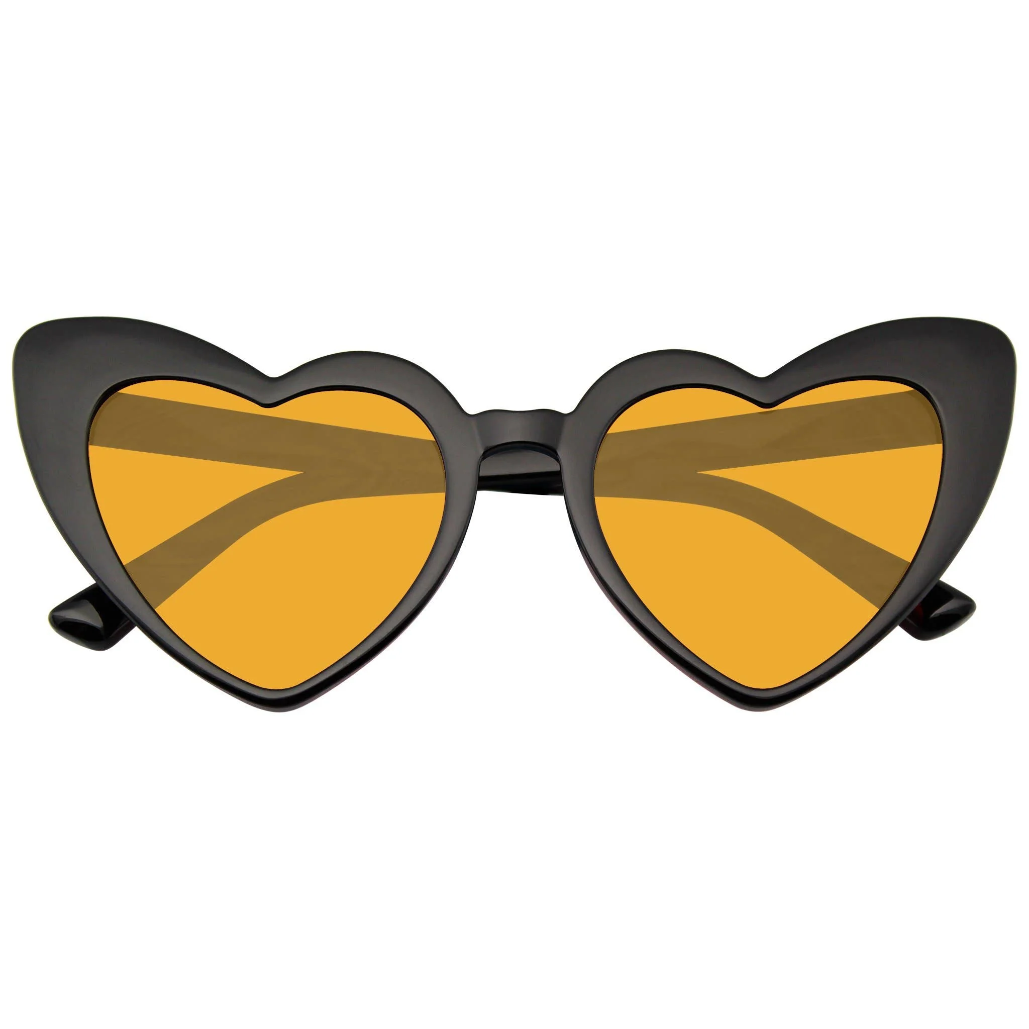 Cat Eye Heart Shape Sunglasses | Retro Festival Color Tinted Sunnies - Image 3