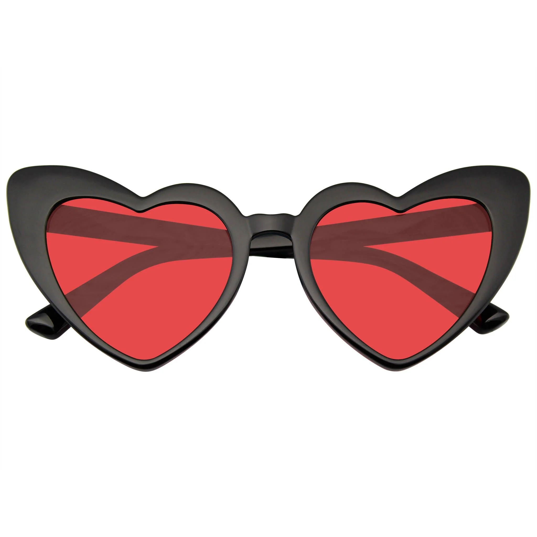 Cat Eye Heart Shape Sunglasses | Retro Festival Color Tinted Sunnies - Image 7