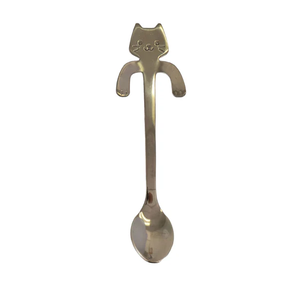 Cat Hanging Tea Spoon in Gold Silver or Black | Stainless Steel Coffee & Tea Spoon for Cat Lovers | 4.5" - Image 10