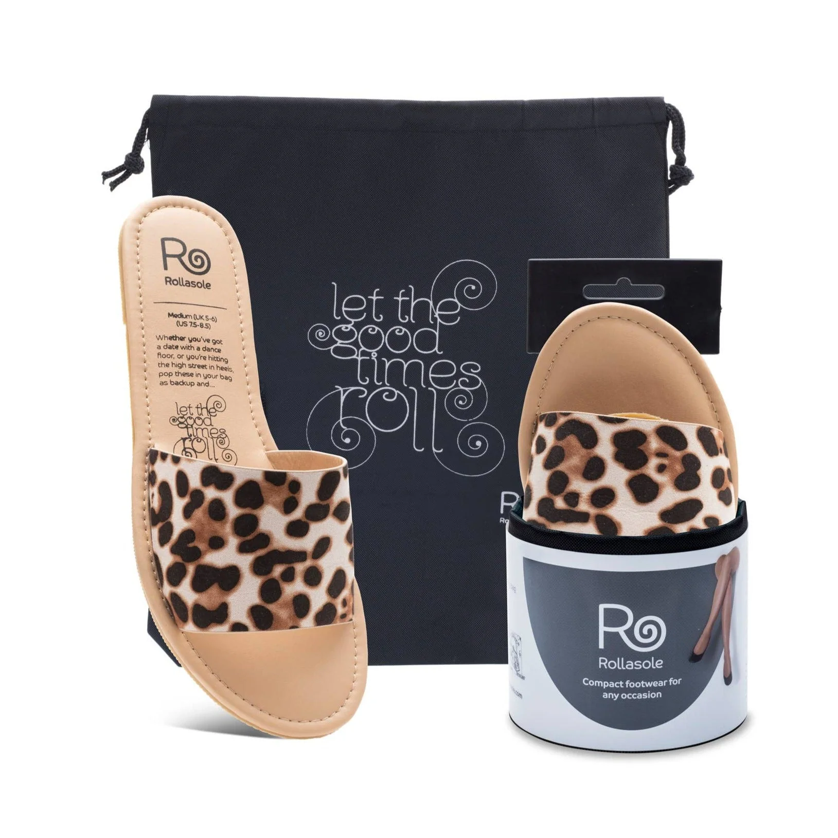 [Shoe Size 11.5-12.5] Rollasole Catwalk Sandals - Foldable Sandals That Fit In Your Bag
