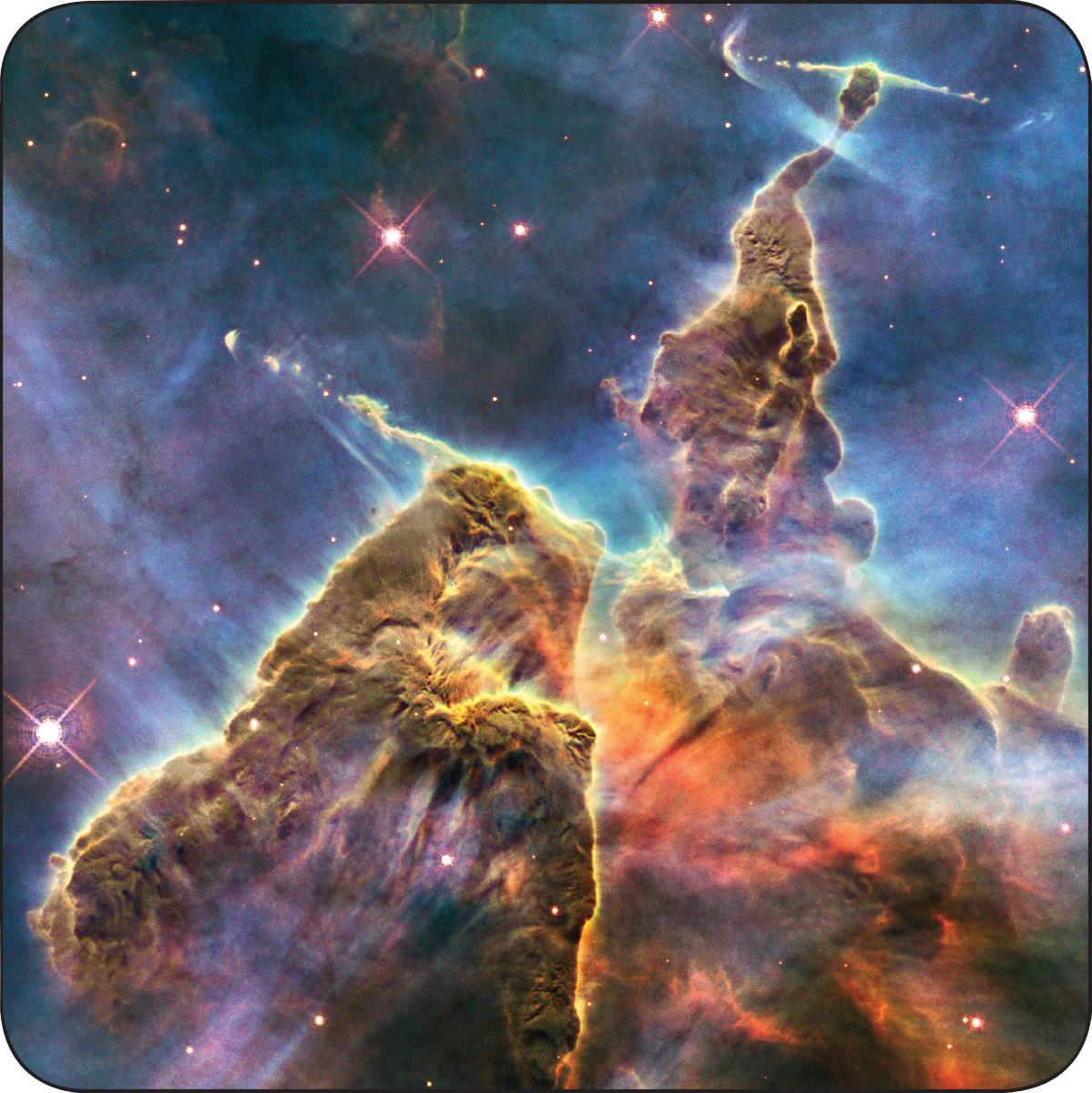 Galaxy Coaster Set | Set of 8 Outer Space-Inspired Drink Coasters with NASA Images - Image 4