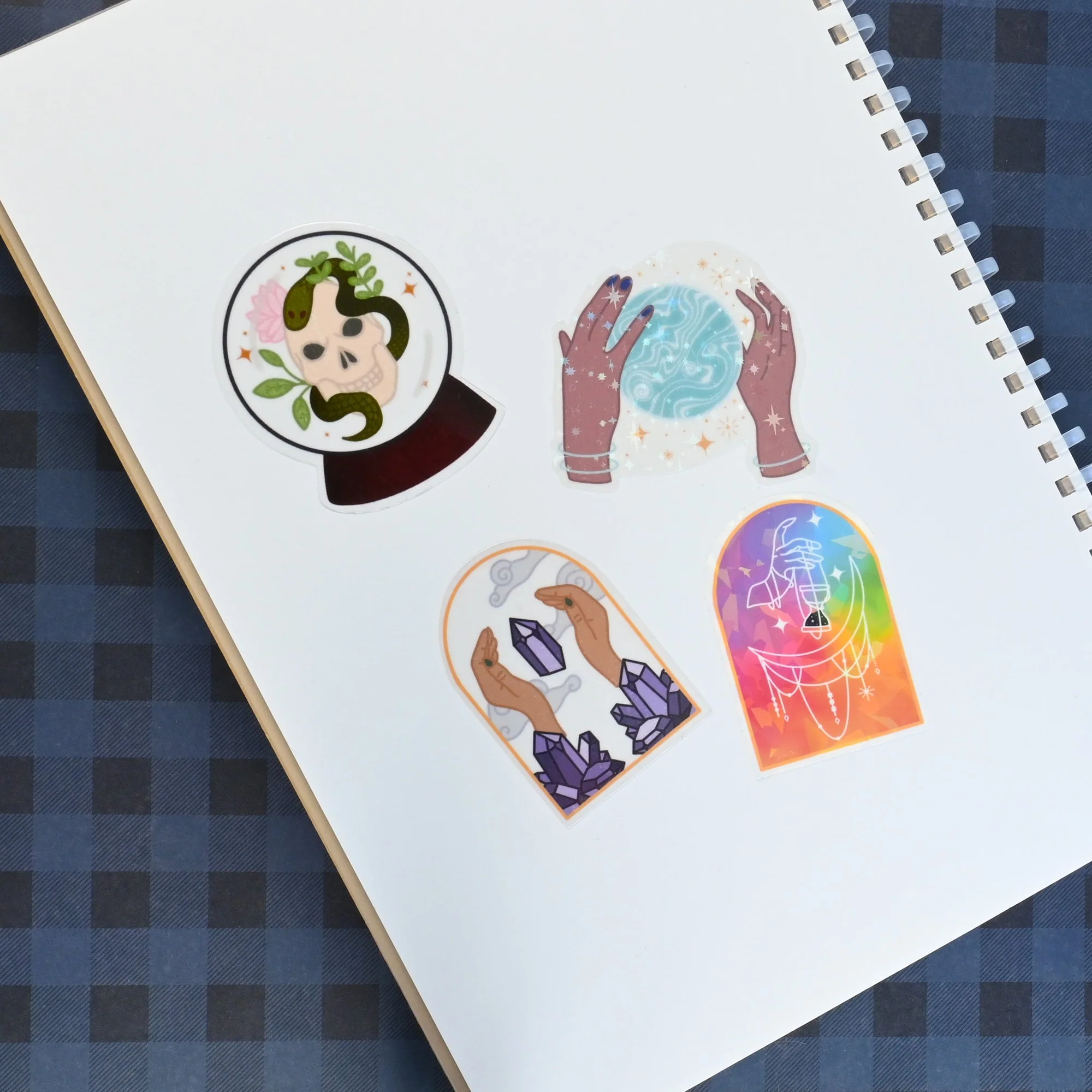 Celestial Planet and Hands Medium Vinyl Sticker | 3"-3.5" - Image 3