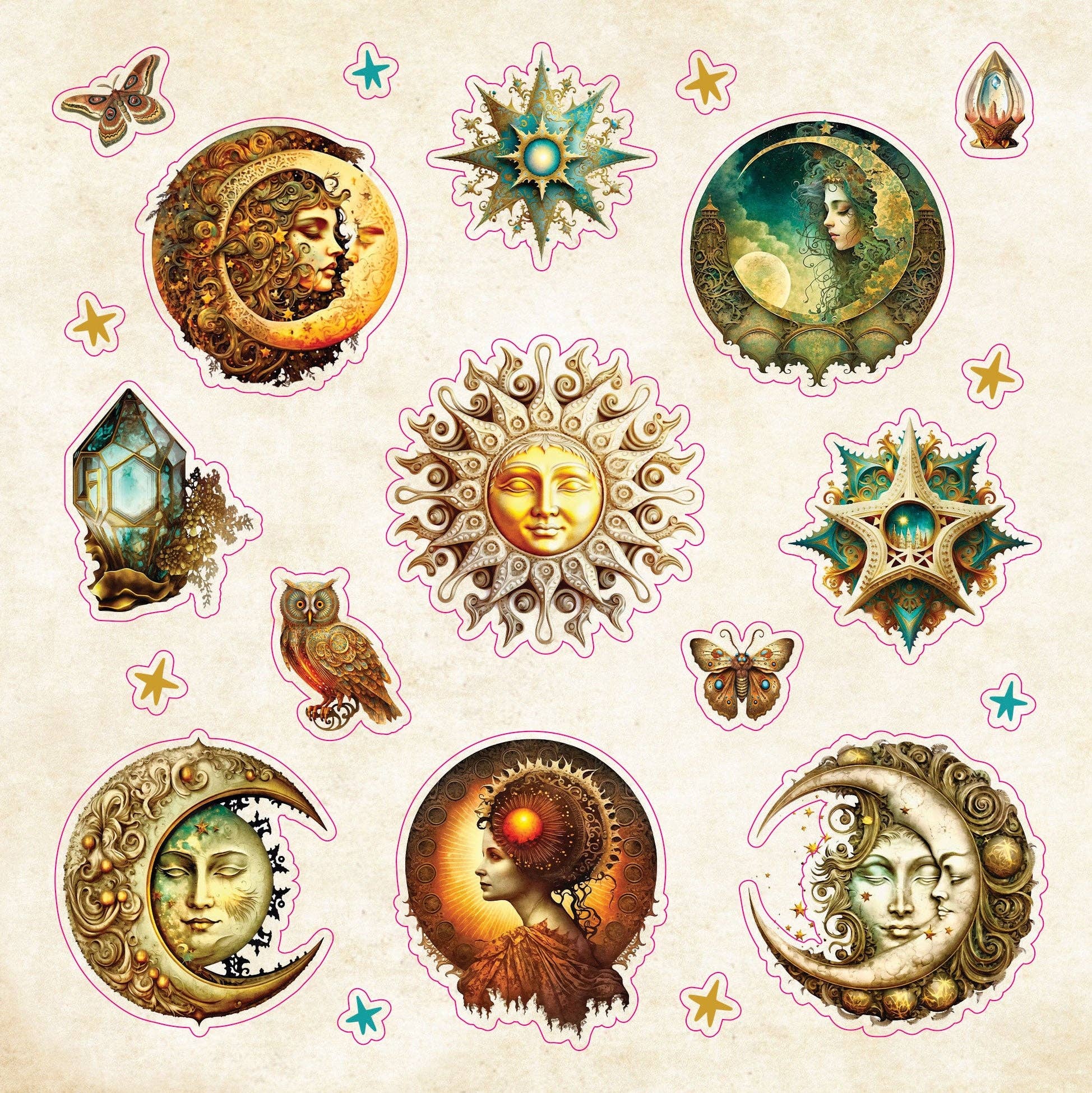 Celestial Wonders Sticker Book | Cosmic Planets Stars | Over 900 Stickers - Image 3