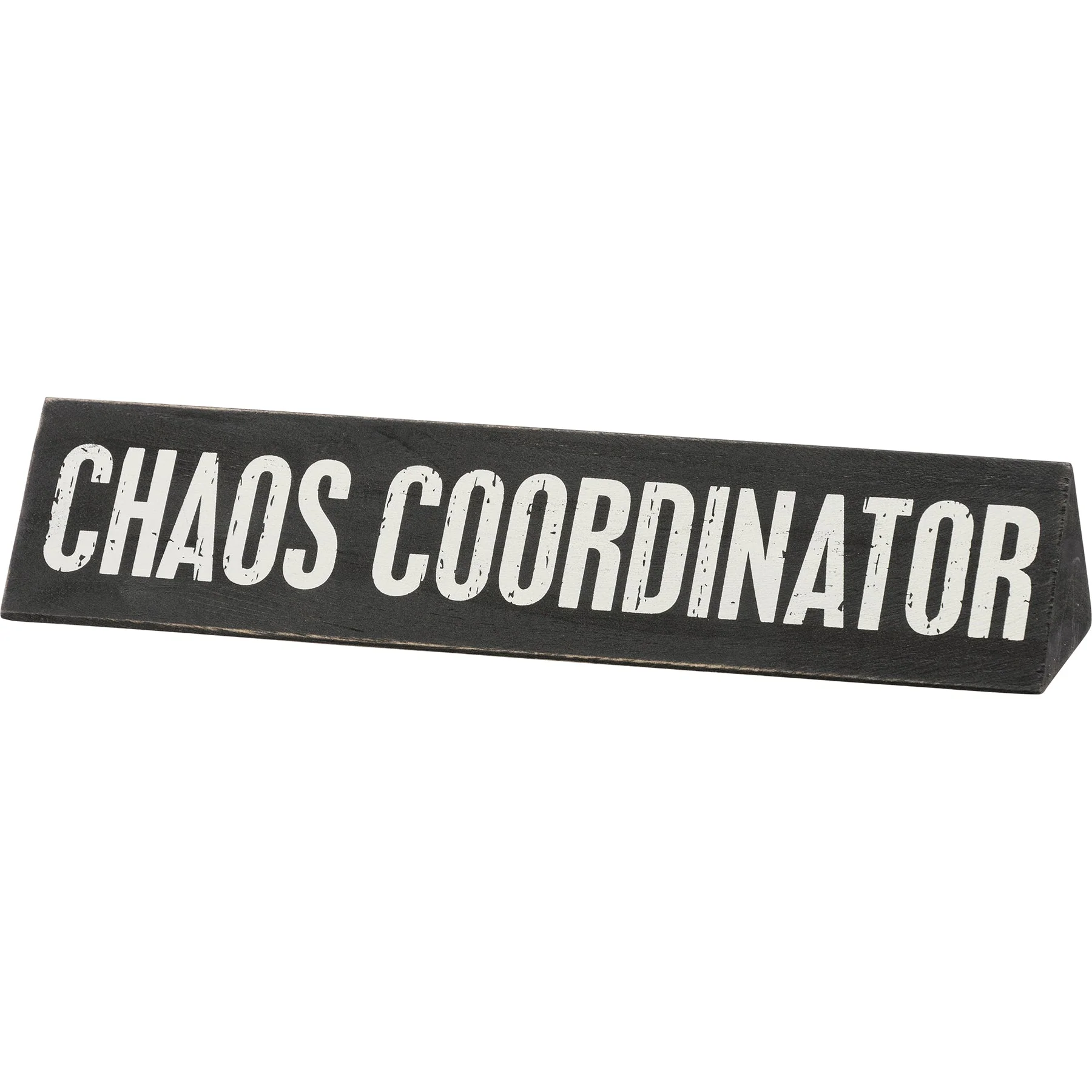 Chaos Coordinator / Director Of Sarcasm Reversible Wooden Desk Plate - Image 4