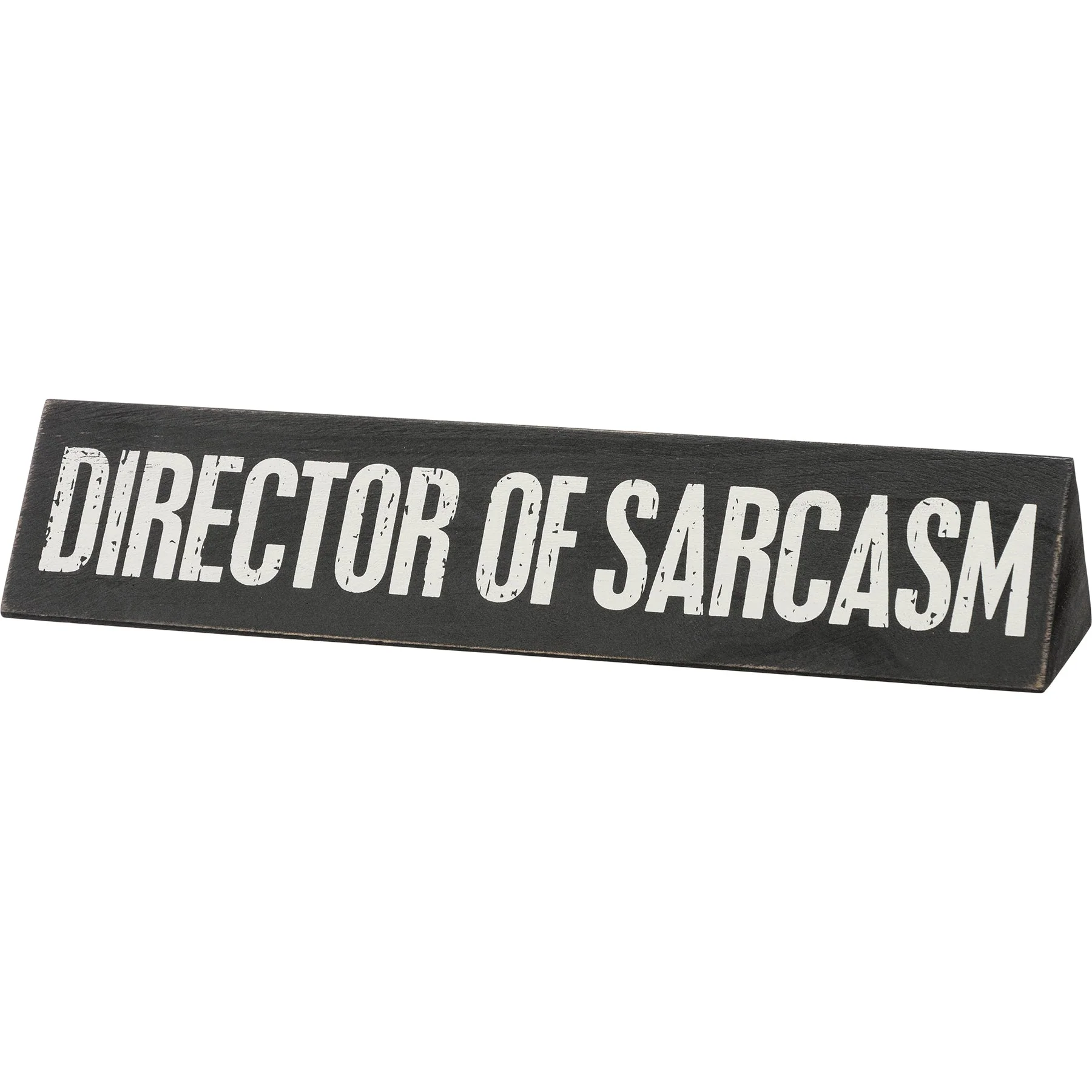 Chaos Coordinator / Director Of Sarcasm Reversible Wooden Desk Plate - Image 5
