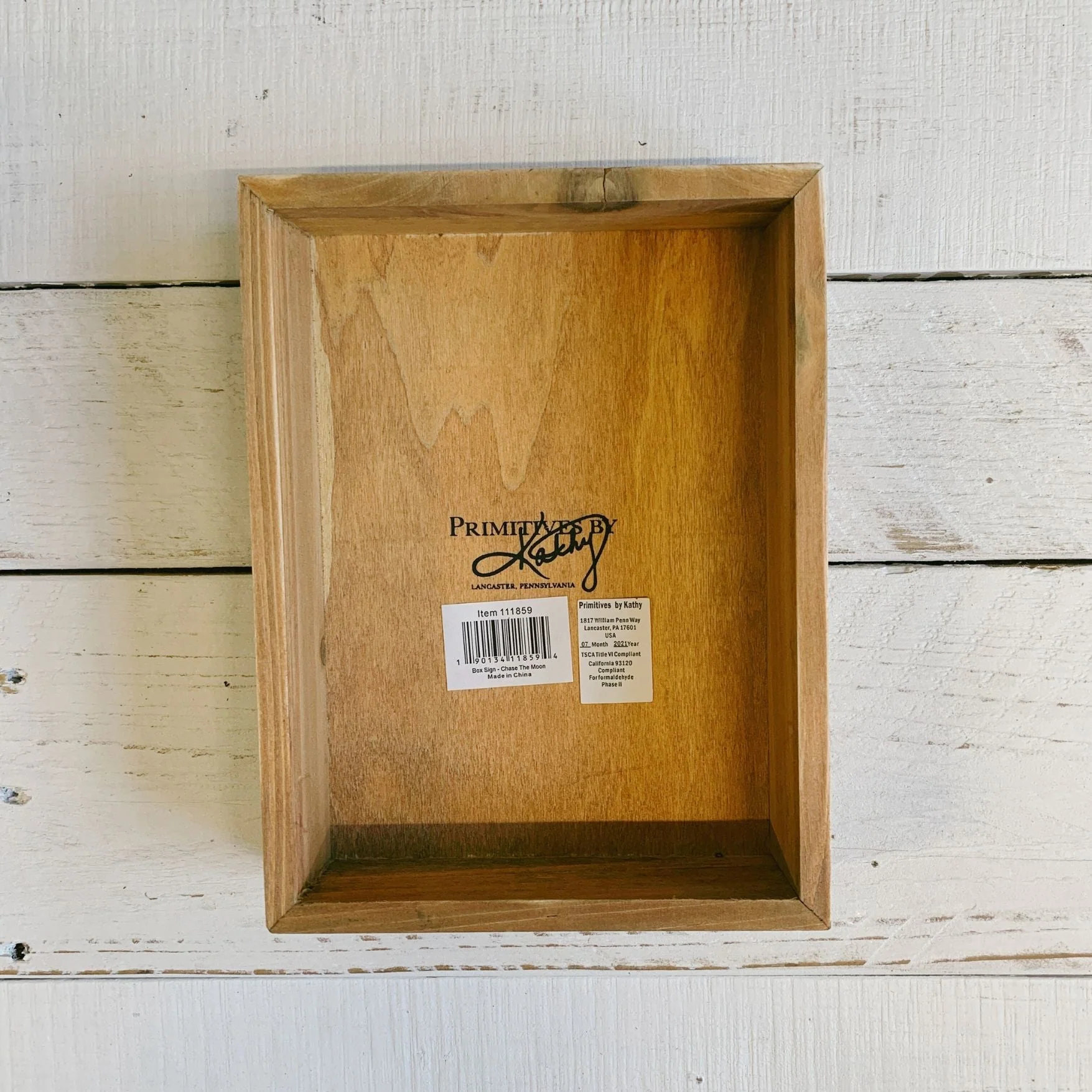 Chase The Moon Wooden Box Sign | Wall Desk Office Home Decor | 6" x 8" - Image 9