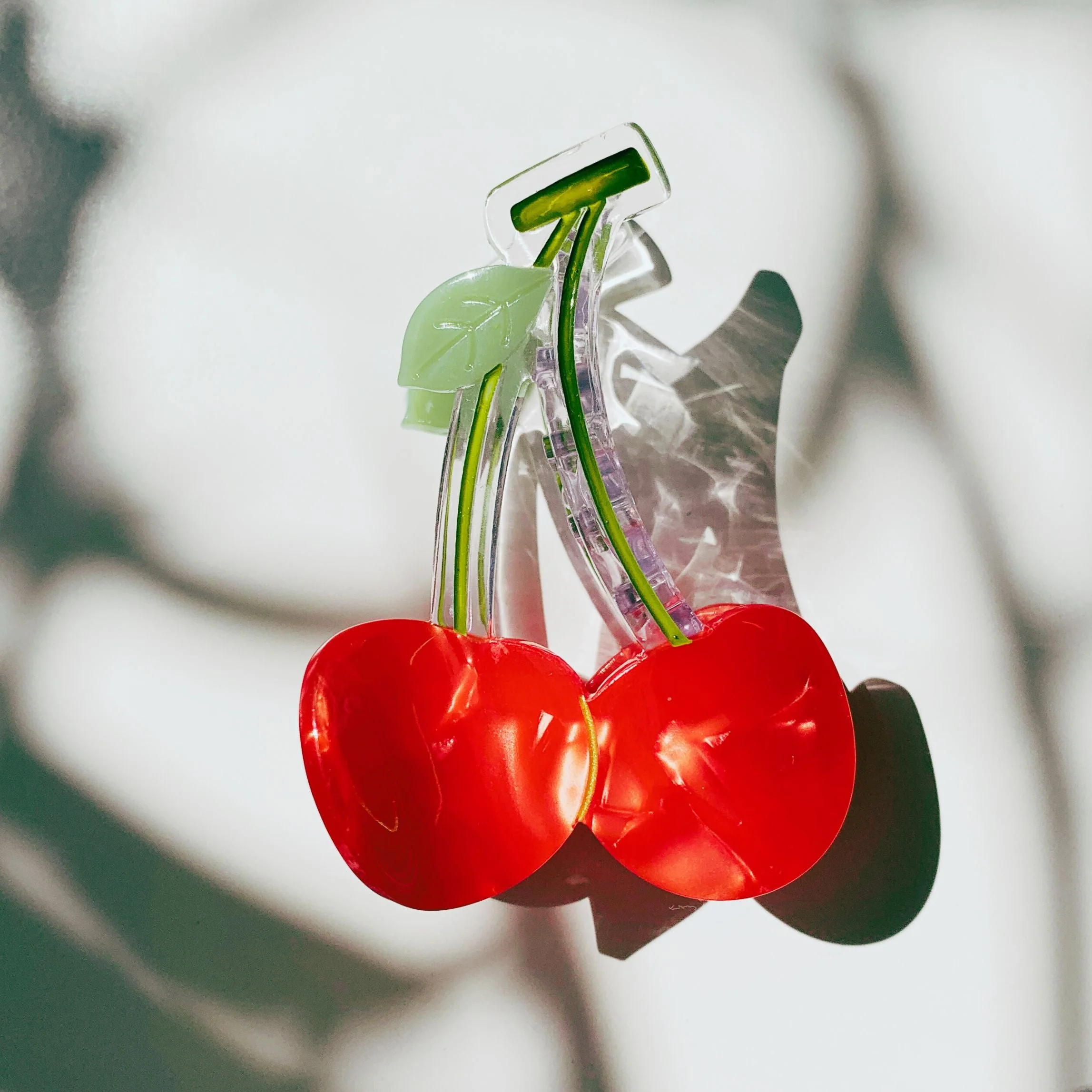 Cherries on Stem Mini Hair Claw - Image 2