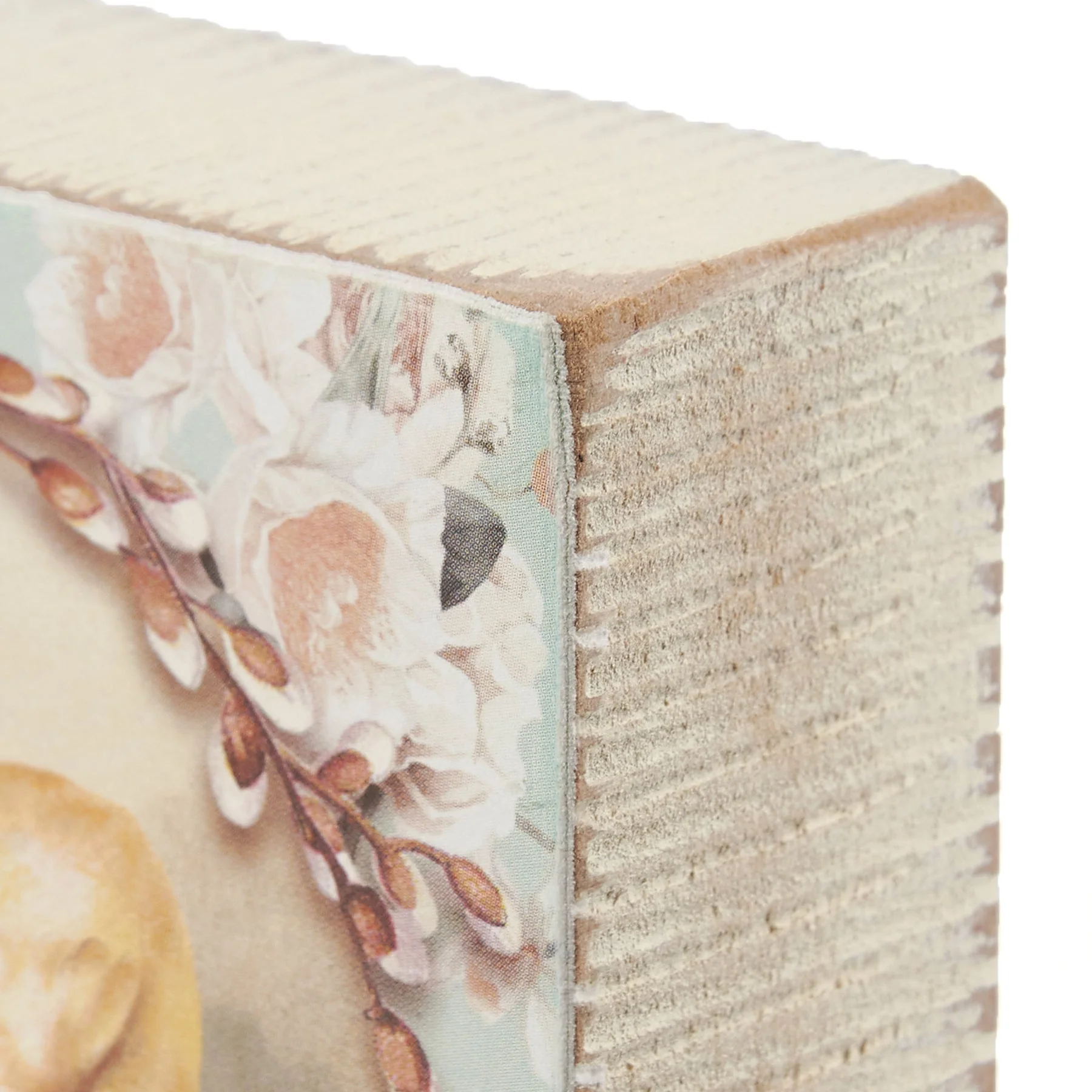 Chick Vintage Wooden Block Sign | Square Easter Spring Wall Desk Decor | 3" x 3" - Image 6