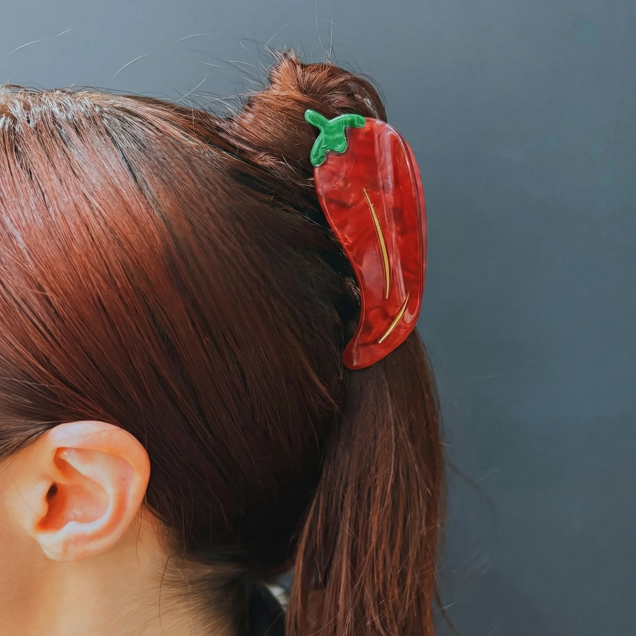 Velvet Claws Chili Pepper Hair Claw - Image 2