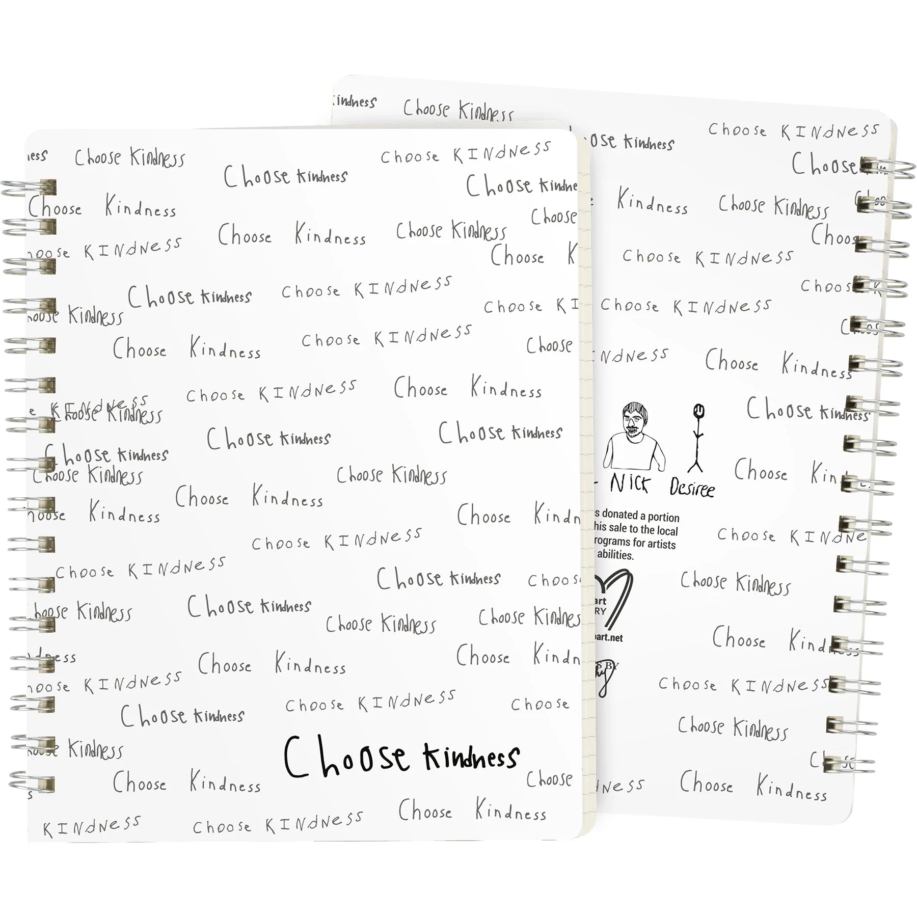 Choose Kindness Spiral Notebook | 5.75" x 7.50" | 120 Lined Pages - Image 2