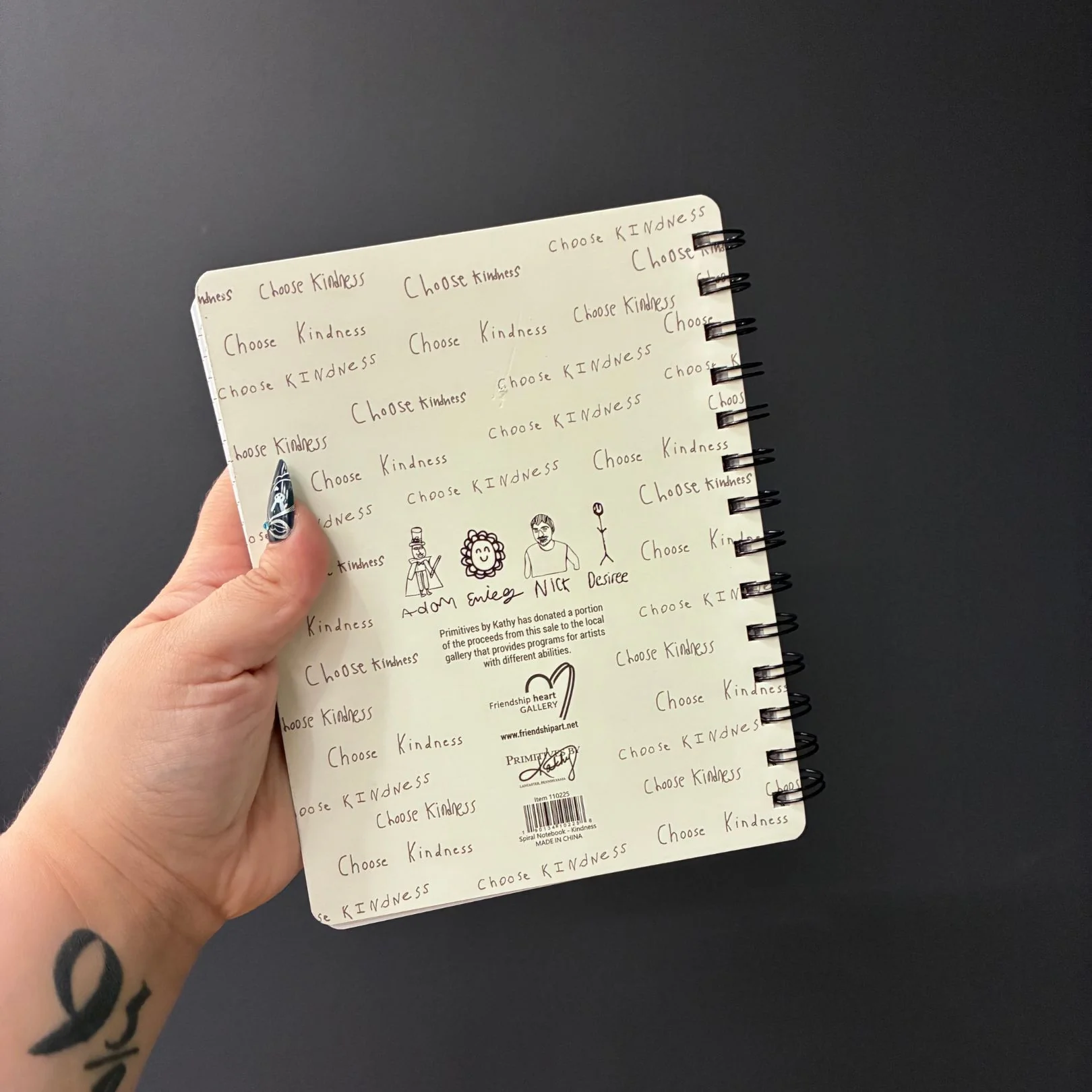 Choose Kindness Spiral Notebook | 5.75" x 7.50" | 120 Lined Pages - Image 3