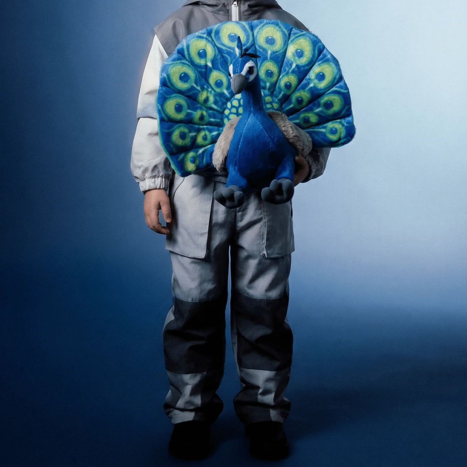 Peacock Stuffed Animal 12" | Cuddlekins Peacock Plush by Wild Republic - Image 5