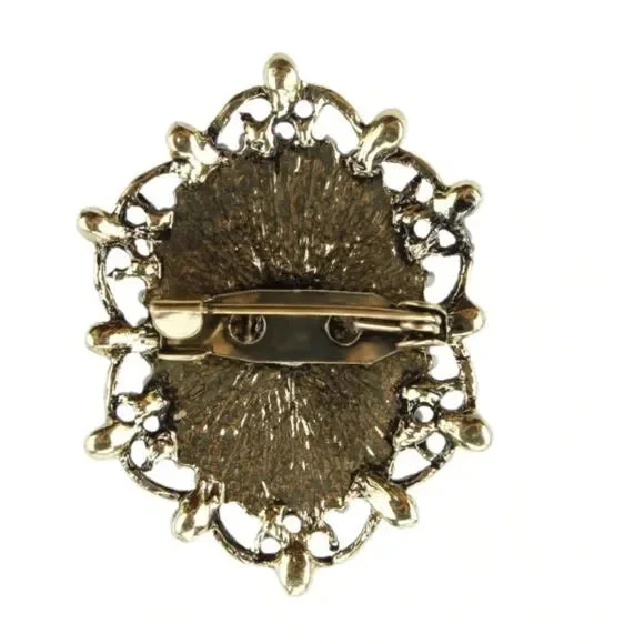Lady of Letters Classic Cameo Brooch in 6 Color Choices - Image 9