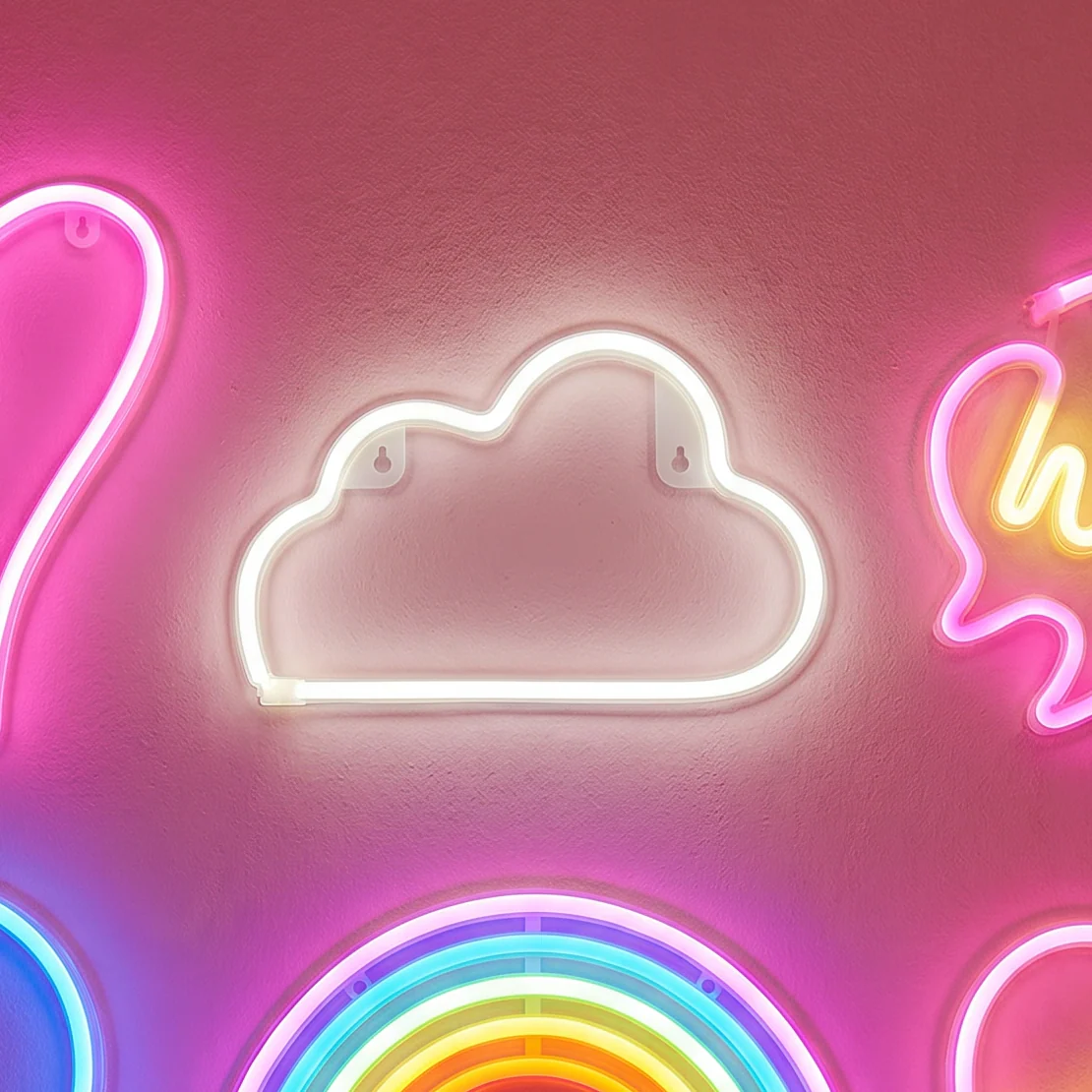 Cloud Neon LED Light | Wall Art Sign | Baby Nursery Room Decor - Image 2