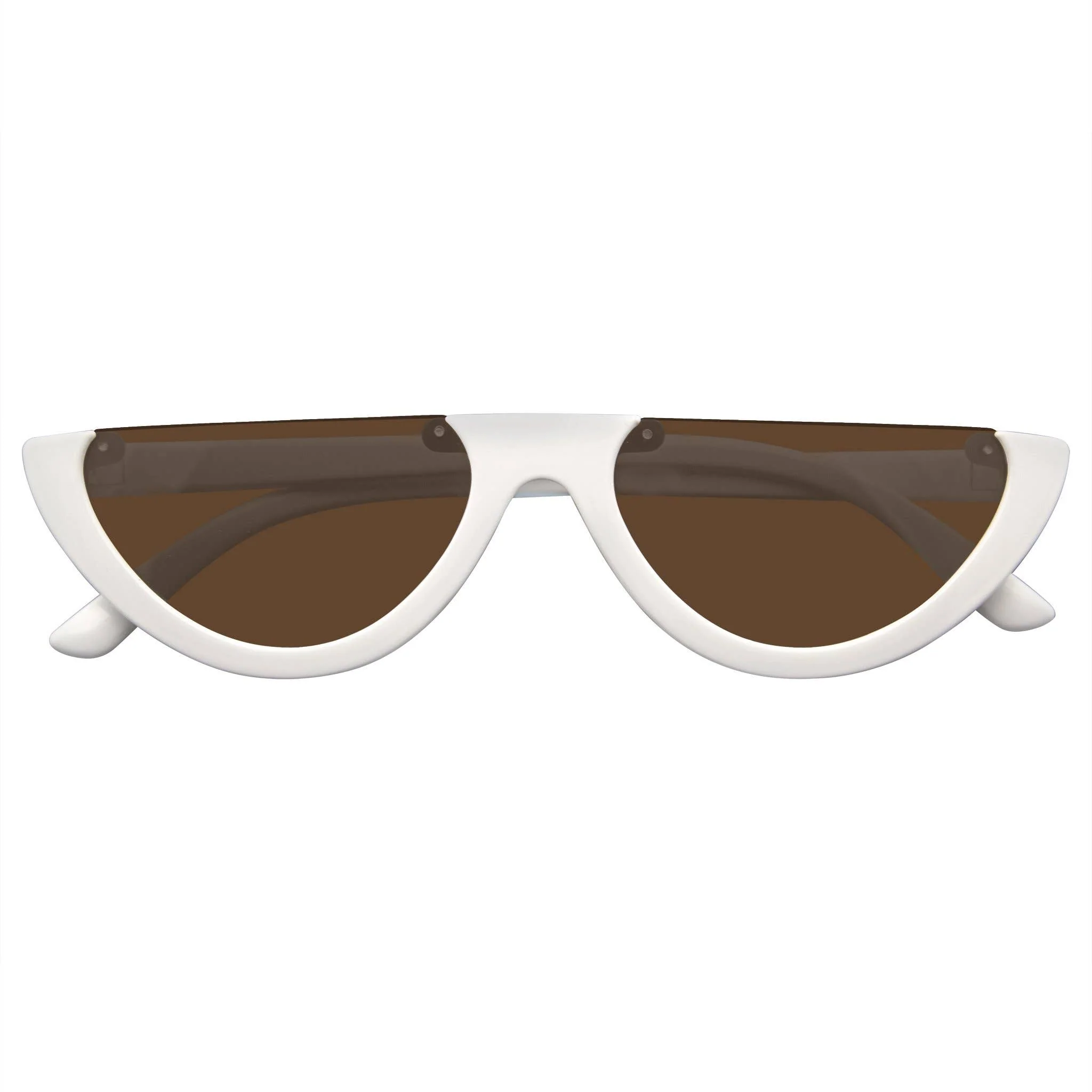 Half Cat Eye Sunglasses | Vintage Half Mod Style Y2K "Clout Goggles" | UV400 Retro Women’s Shades - Image 11