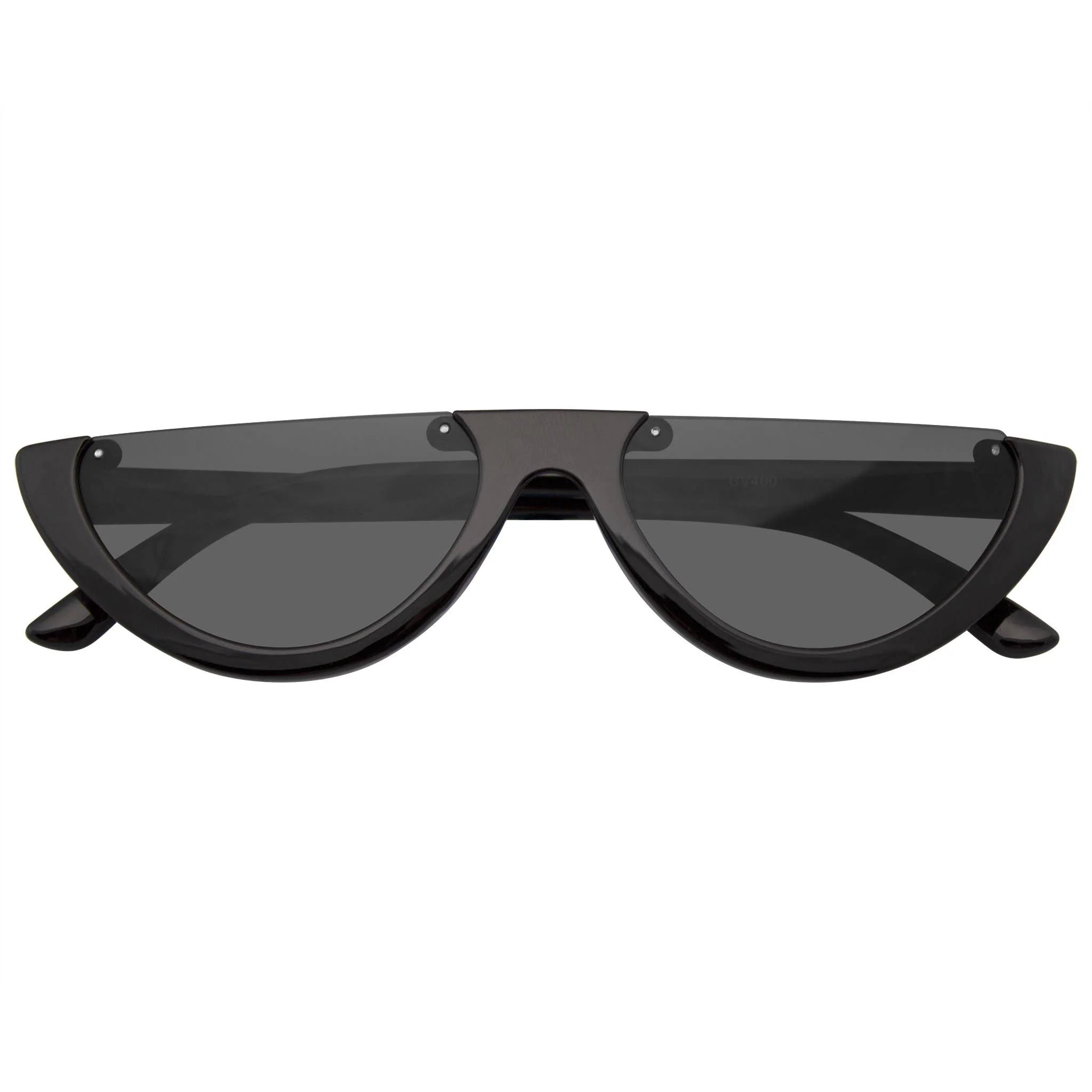 Half Cat Eye Sunglasses | Vintage Half Mod Style Y2K "Clout Goggles" | UV400 Retro Women’s Shades - Image 16