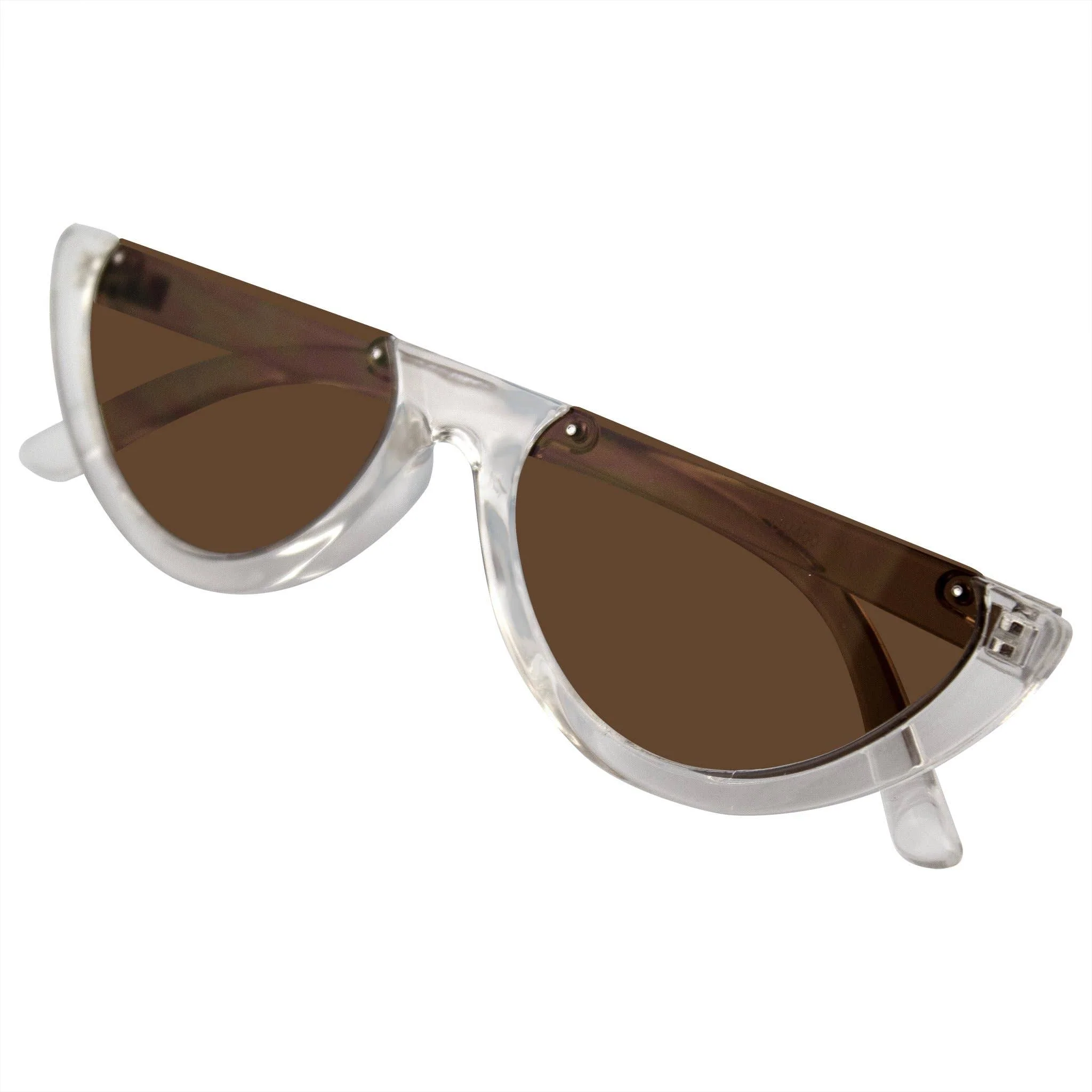 Half Cat Eye Sunglasses | Vintage Half Mod Style Y2K "Clout Goggles" | UV400 Retro Women’s Shades - Image 3