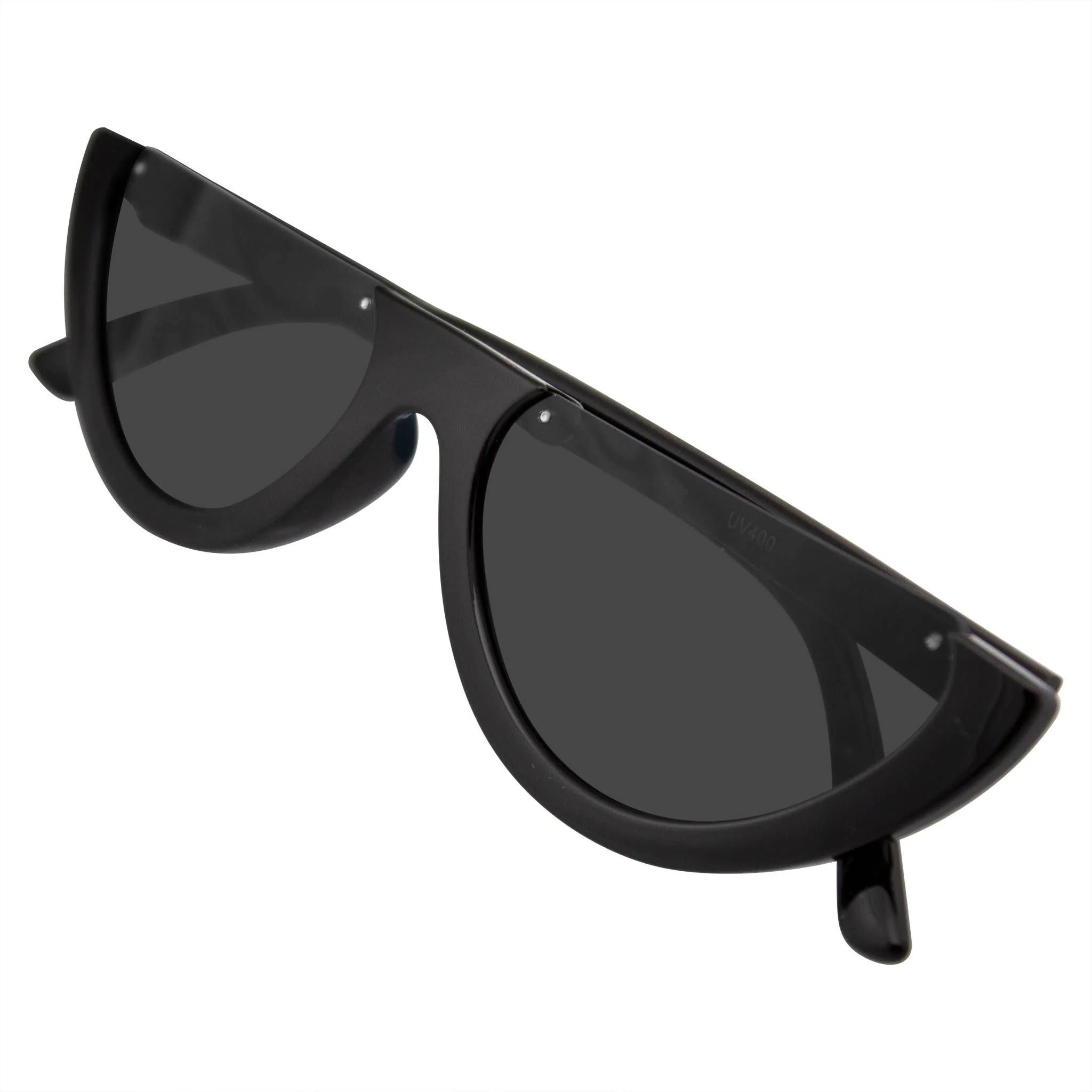 Half Cat Eye Sunglasses | Vintage Half Mod Style Y2K "Clout Goggles" | UV400 Retro Women’s Shades - Image 6
