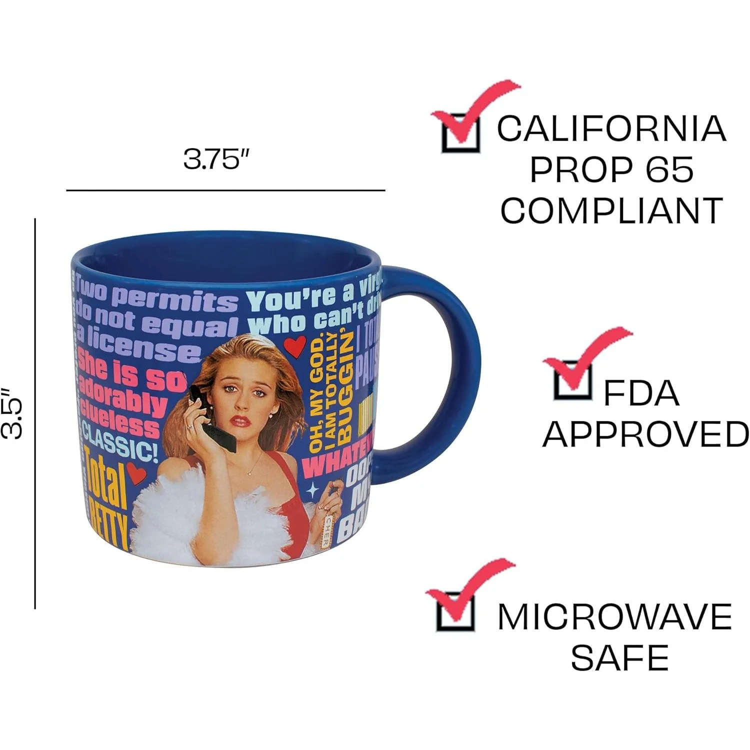 Clueless Mug in Colorful Gift Box | Ceramic Coffee Tea Cup | 14 oz - Image 6