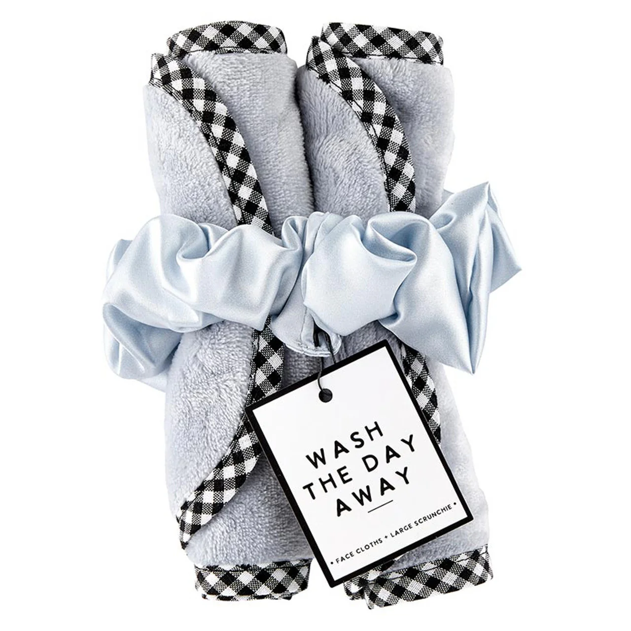Coastal Face Cloth and Scrunchie Set | Linen Makeup Remover Gift Set For Her - Image 2