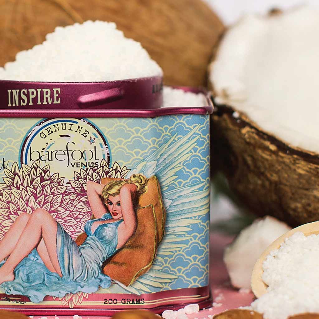 Coconut Kiss Bath Soak – Cocoa Butter & Epsom Salt | Tropical Coconut | 200g - Image 2