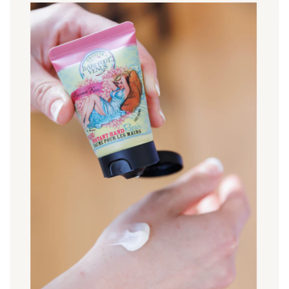 Coconut Kiss Mini Hand Repair Balm – Mango & Shea Butter | Tropical Coconut | 1oz - Image 3