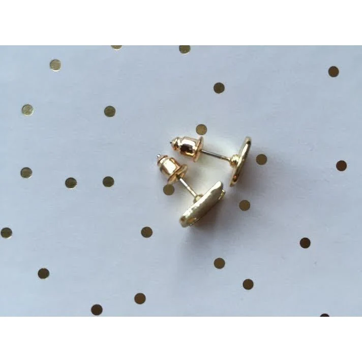 Coffee Cup & Bean Earrings in Rose Gold or Silver - Image 4