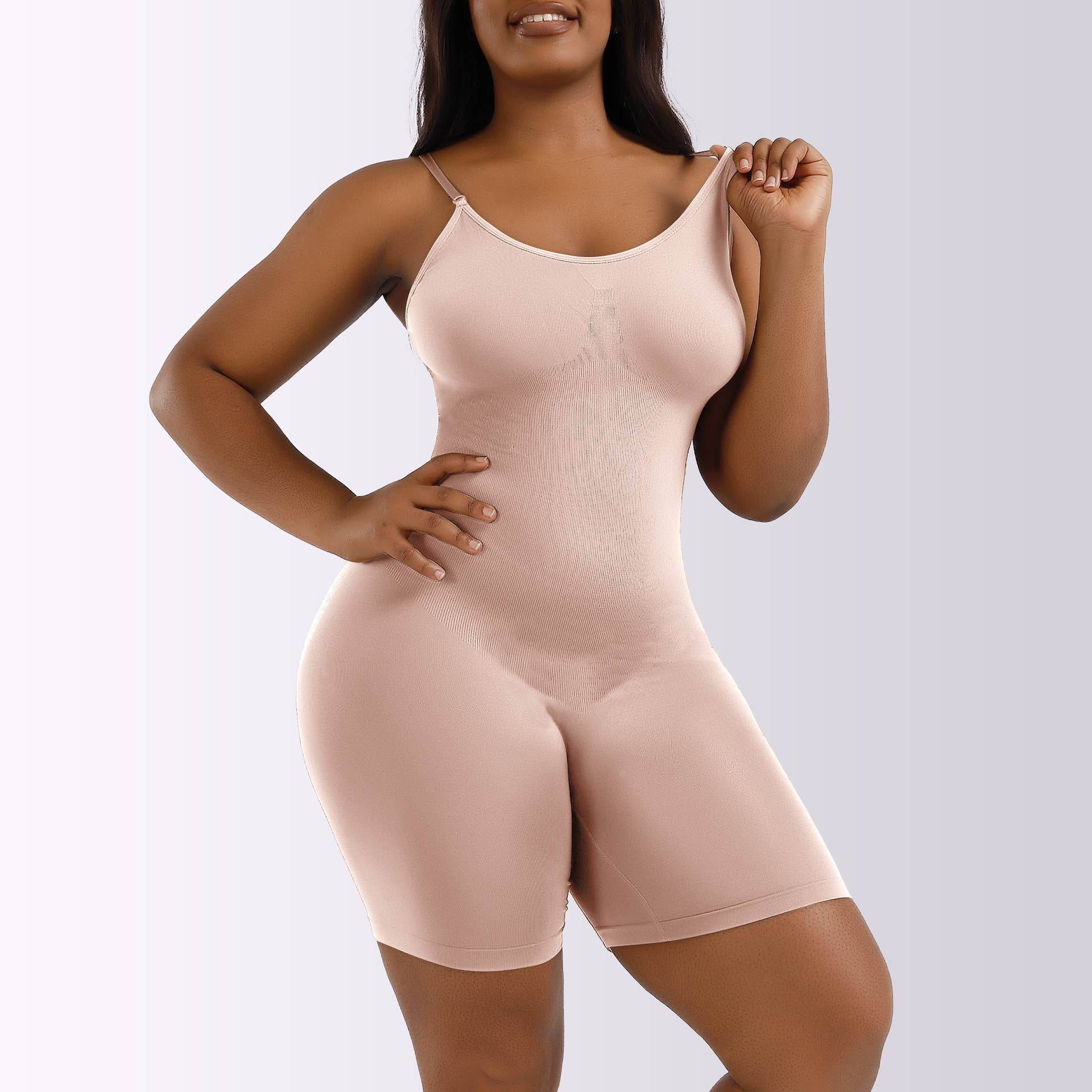 Shapewear Playsuit Seamless Bodysuit [Available in Beige or Black] - Image 4