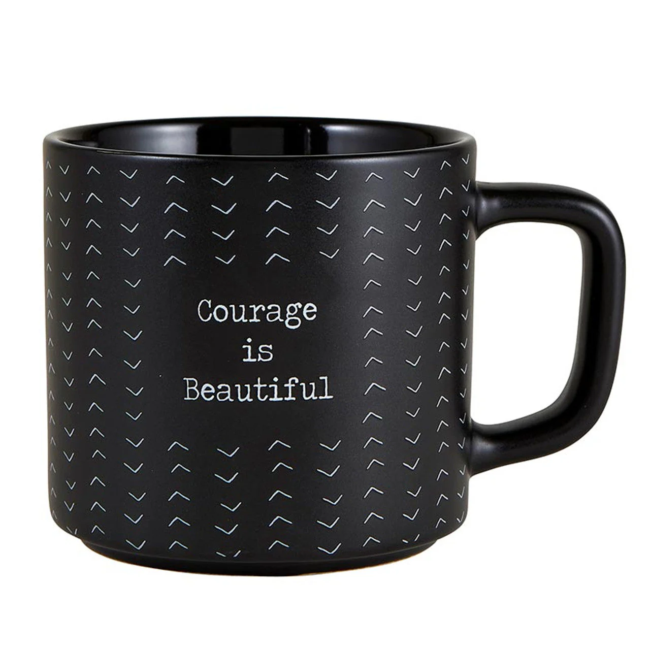 Courage Is Beautiful Stackable Mug | Stoneware Coffee Tea Cup | 14oz. - Image 2