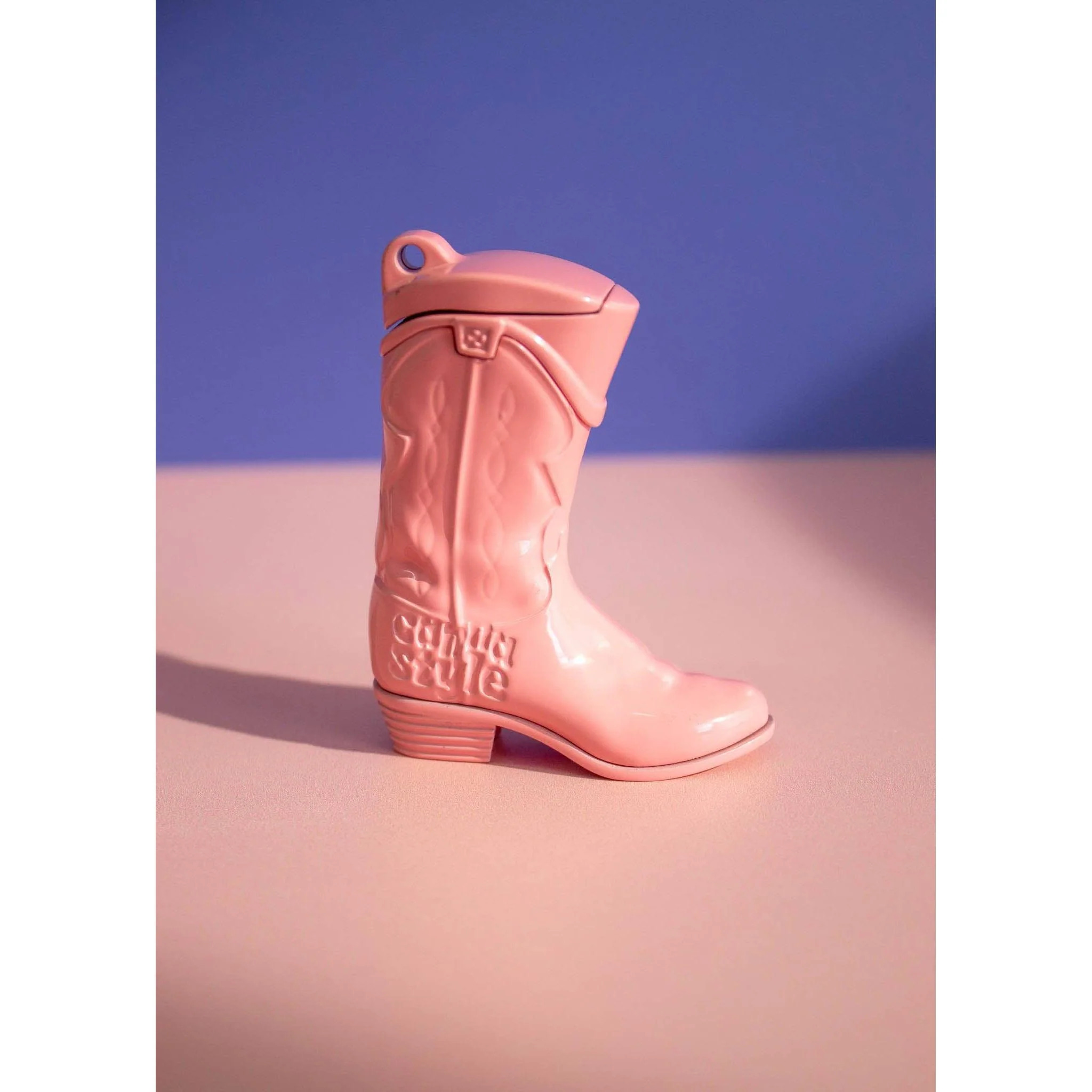 Cowboy Boot Lighter | Refillable Windproof Pink Flame Cigarette Torch Igniter | 3" tall - Image 2