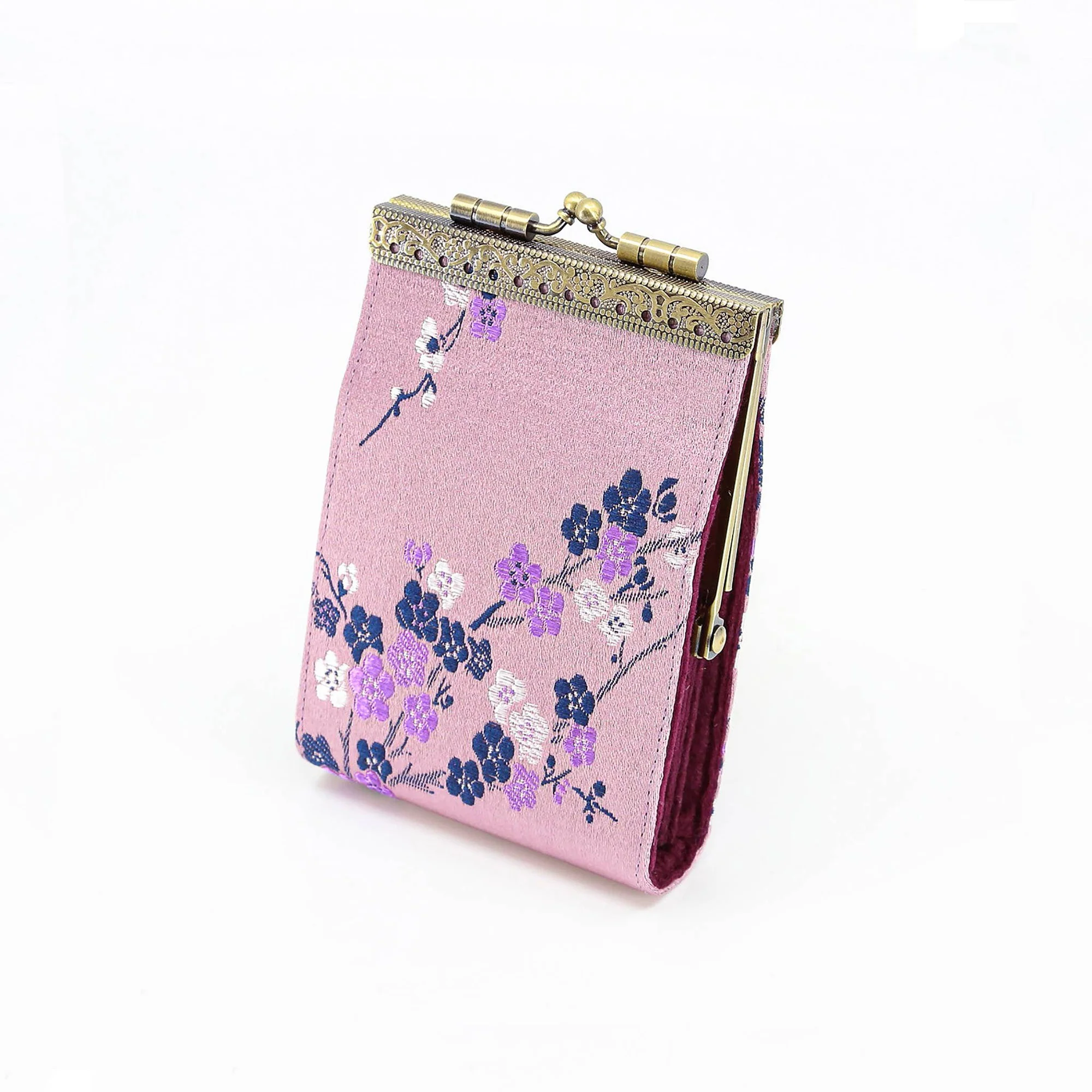 Credit Card Holder in Cherry Blossom Mauve | 10 Slots | RFID Blocking - Image 3