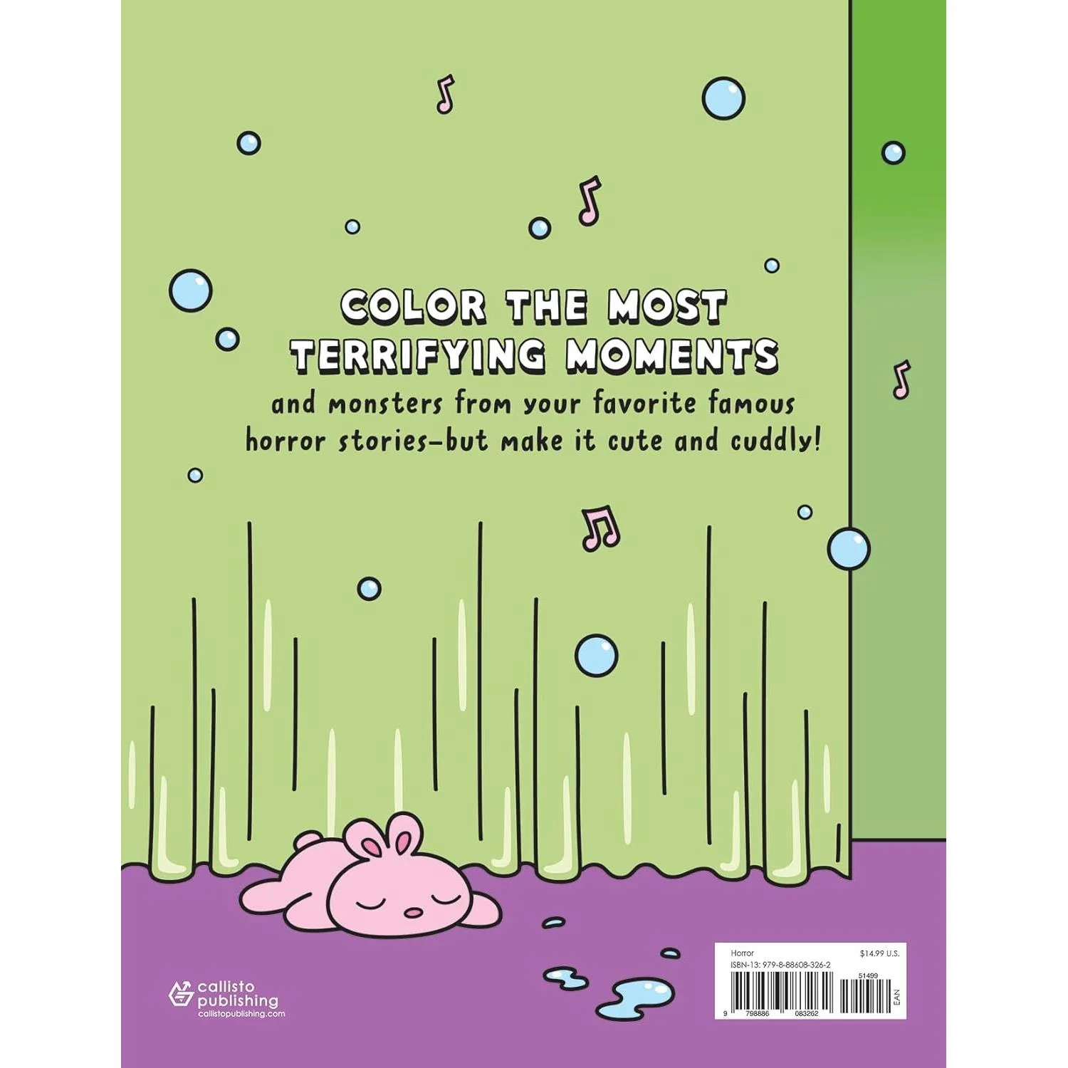Creepy Cute Horror Coloring Book for Adults | Kawaii Monsters & Classic Scary Scenes - Image 11