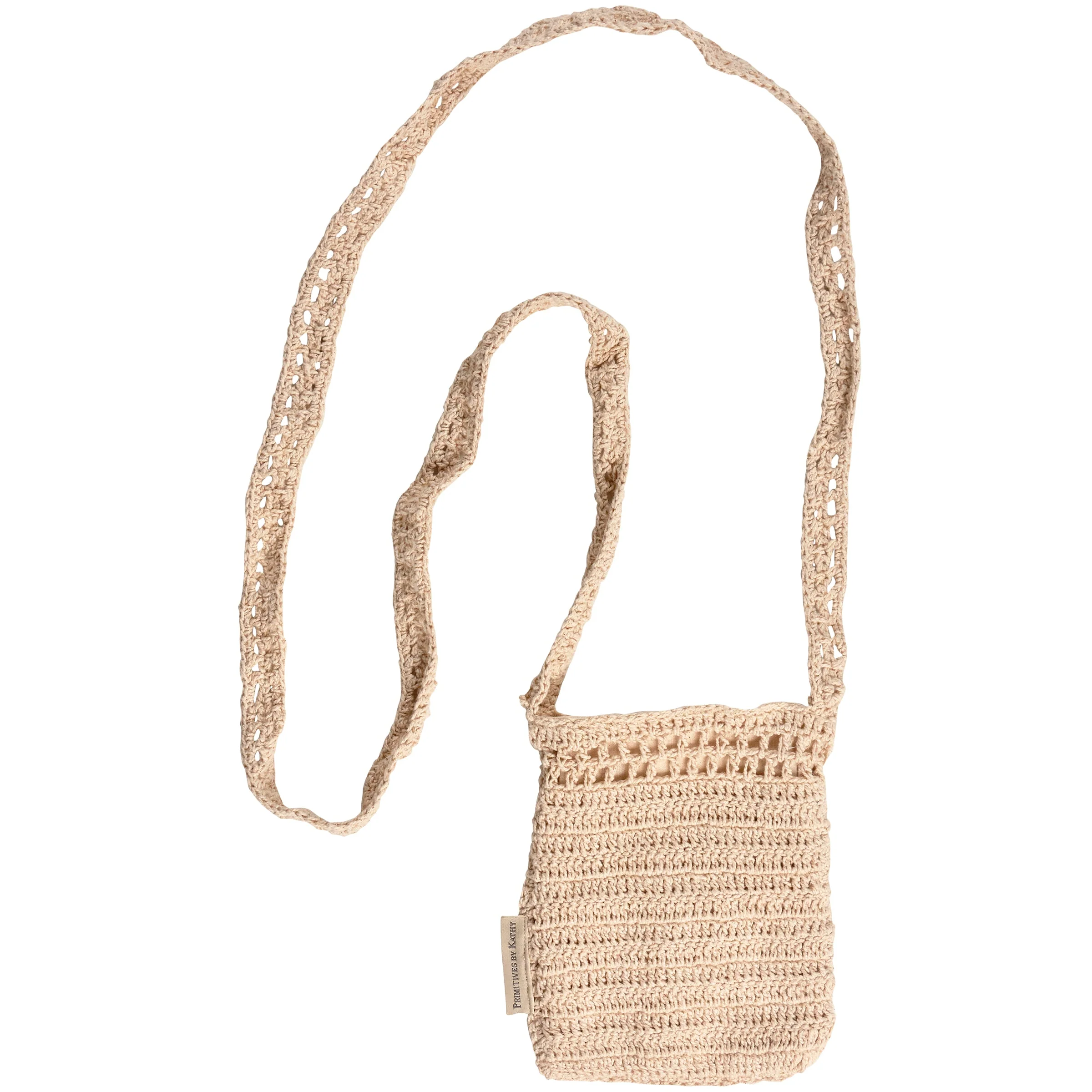 Crochet Mushroom Crossbody Bag | Boho Body Handbag | 8" x 8" - Image 2