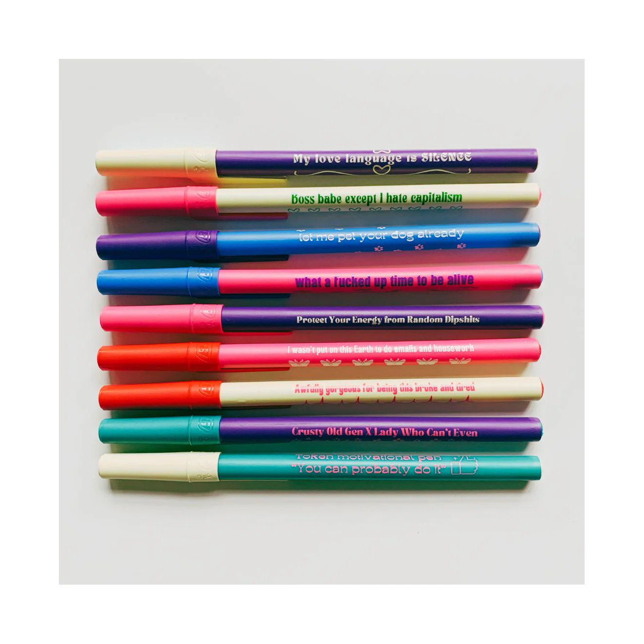 Crusty Old Gen X Lady Who Can't Even Ballpoint Pen in Violet | Gen Z Aesthetic Blue Ink - Image 7