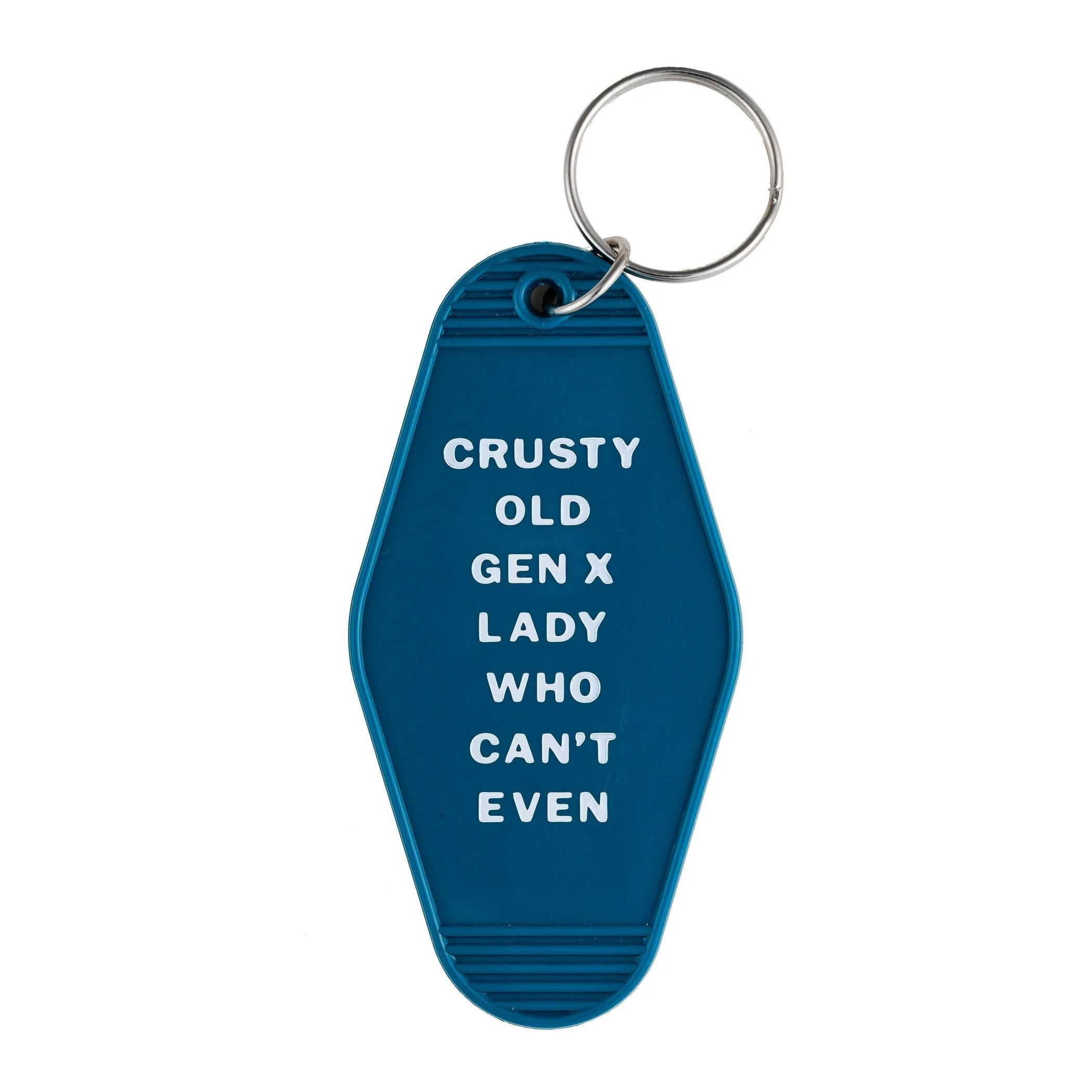Crusty Old Gen X Lady Who Can't Even Keychain and Tote Bag Bundle | Motel Style Keyholder and Black Canvas Tote - Image 4