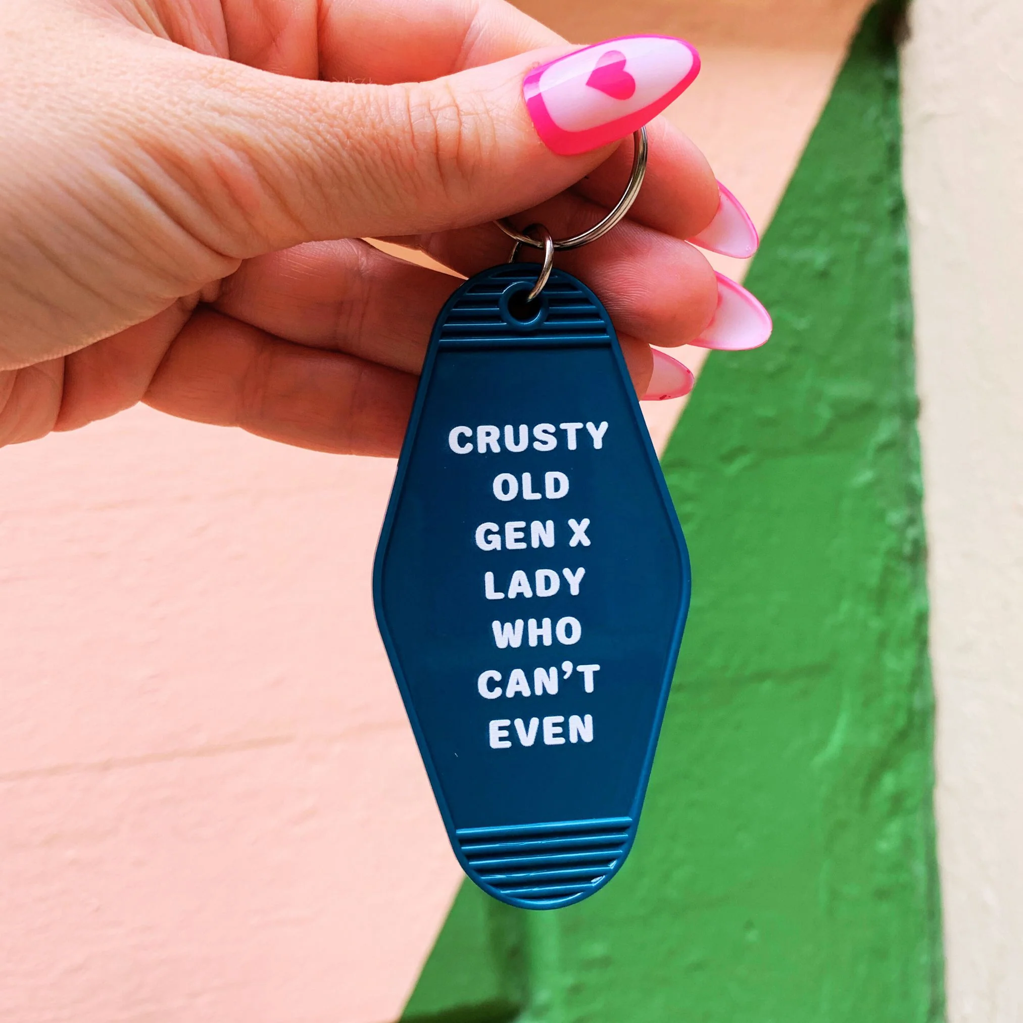 Crusty Old Gen X Lady Who Can't Even Keychain and Tote Bag Bundle | Motel Style Keyholder and Black Canvas Tote - Image 7