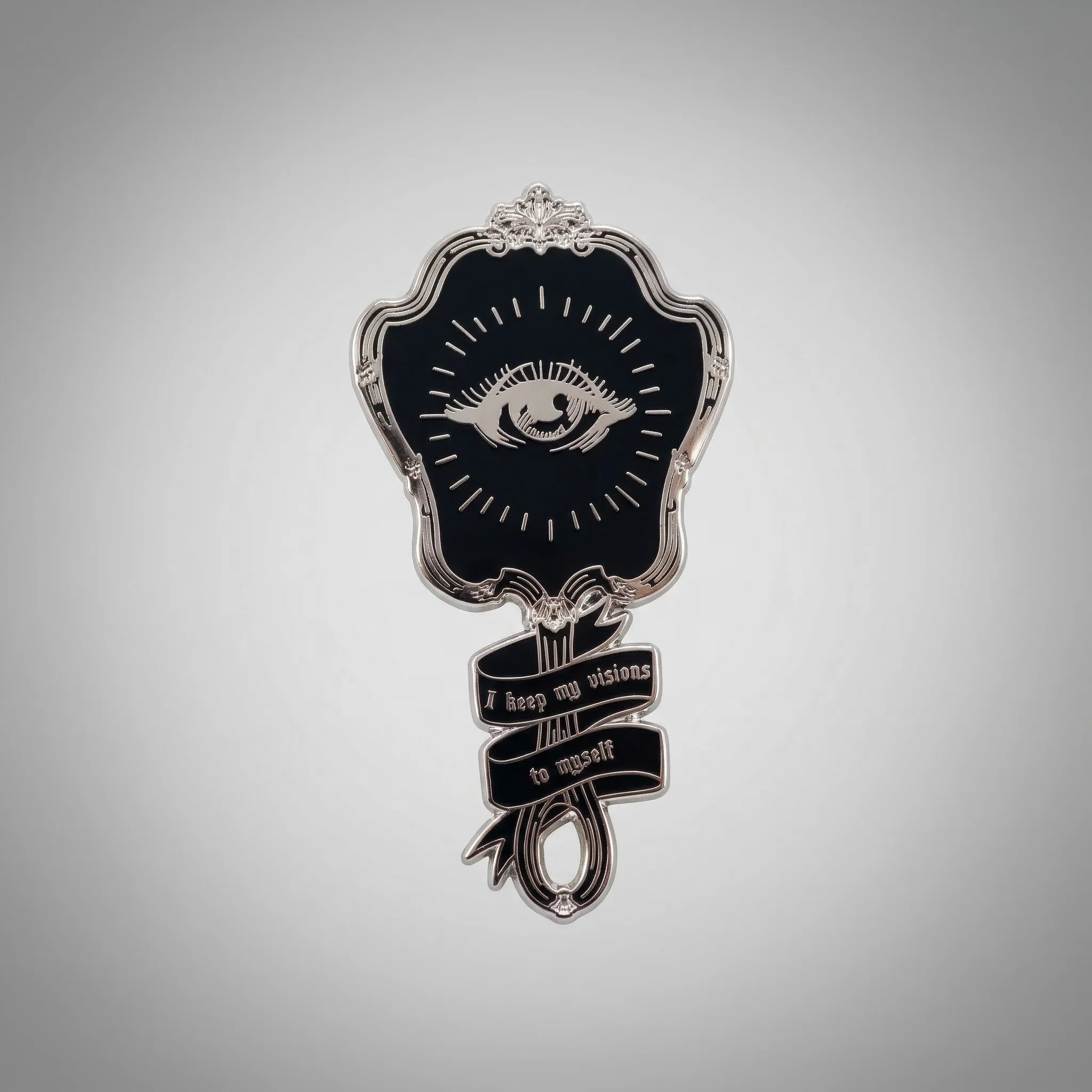 Steve Nicks "I Keep My Visions to Myself" Crystal Visions Brooch in Gold and Black - Image 2