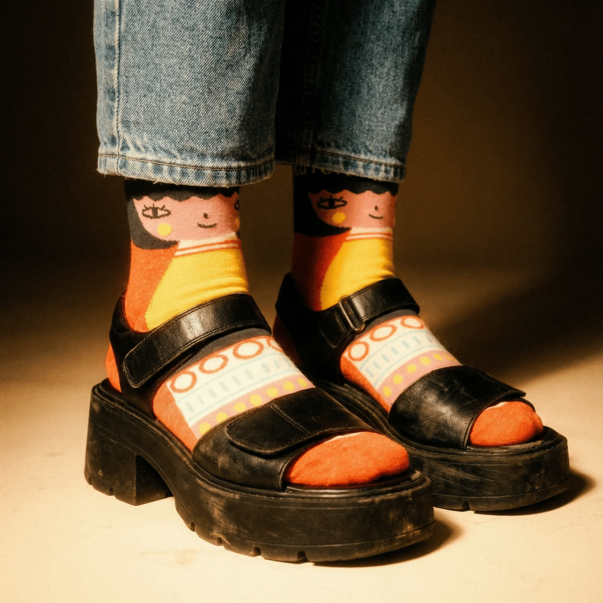 Cute As A Bitchy Button Women's Crew Socks | BlueQ at GetBullish - Image 5