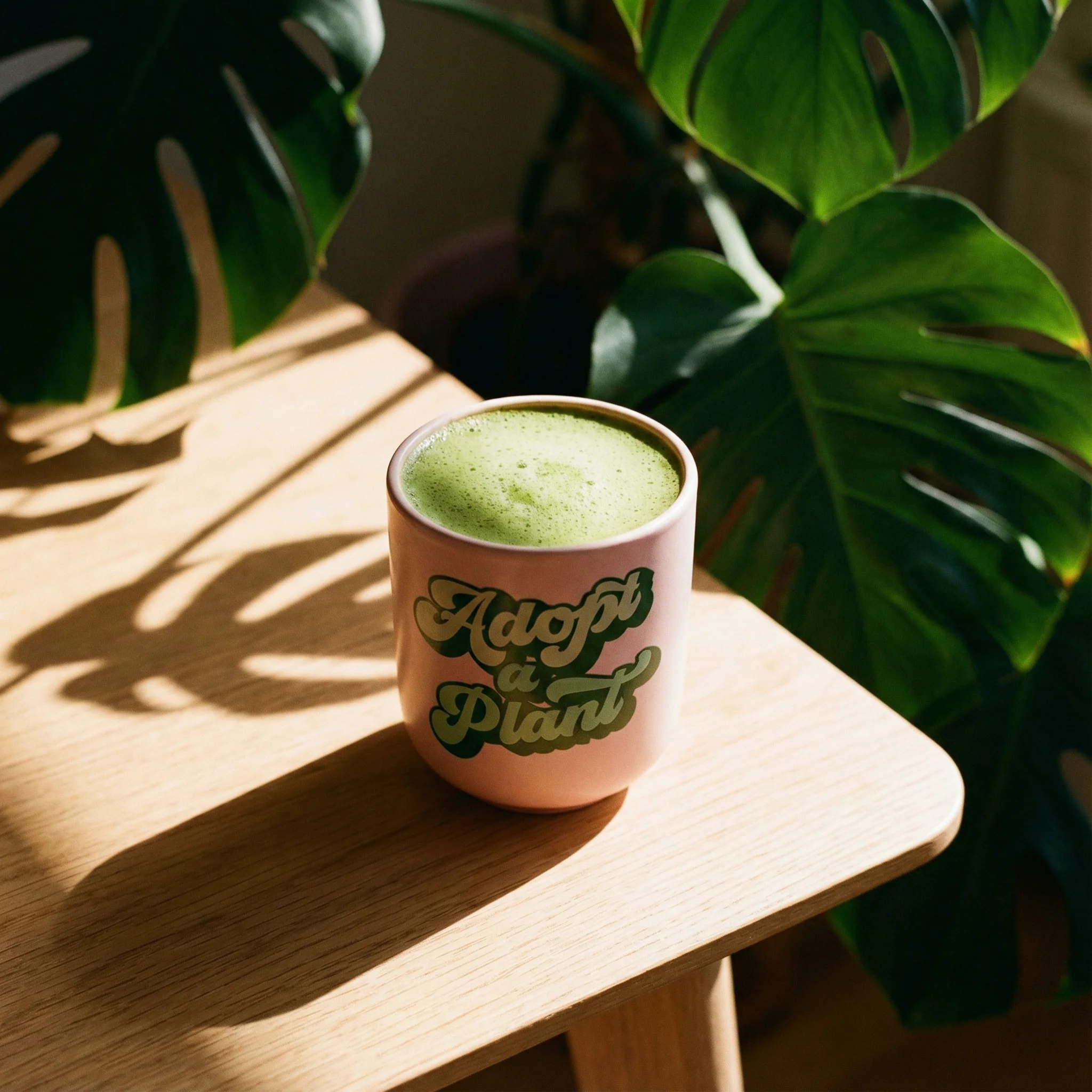 Adopt a Plant Ceramic To Go Mug | Holds 16 oz. | Eco Mug with Silicone Lid and Sleeve - Image 3