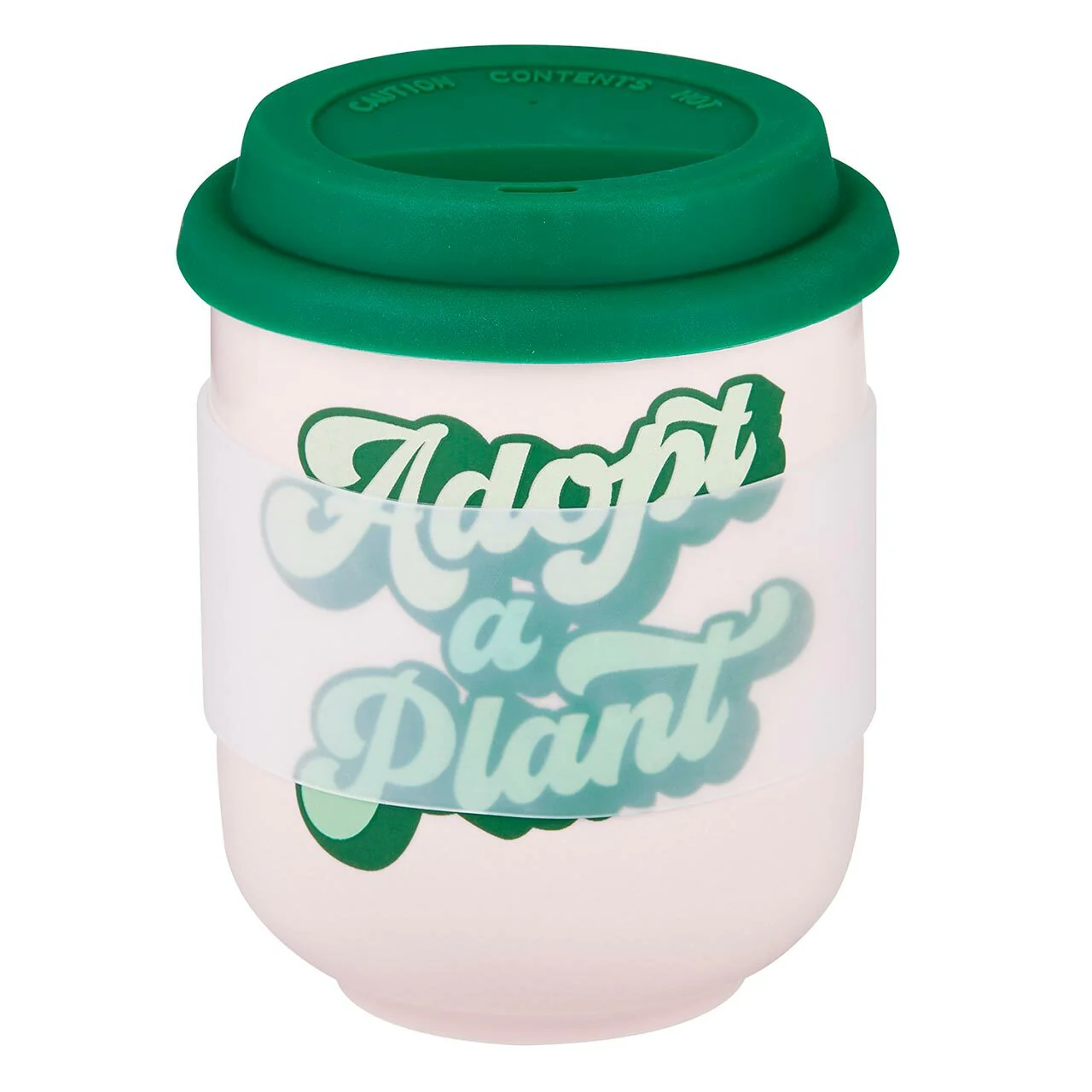Adopt a Plant Ceramic To Go Mug | Holds 16 oz. | Eco Mug with Silicone Lid and Sleeve - Image 5